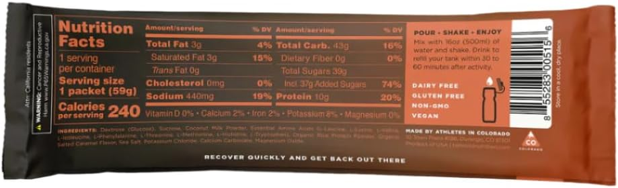 Tailwind Nutrition - Recovery Mix Stick - Salted Caramel image number 1