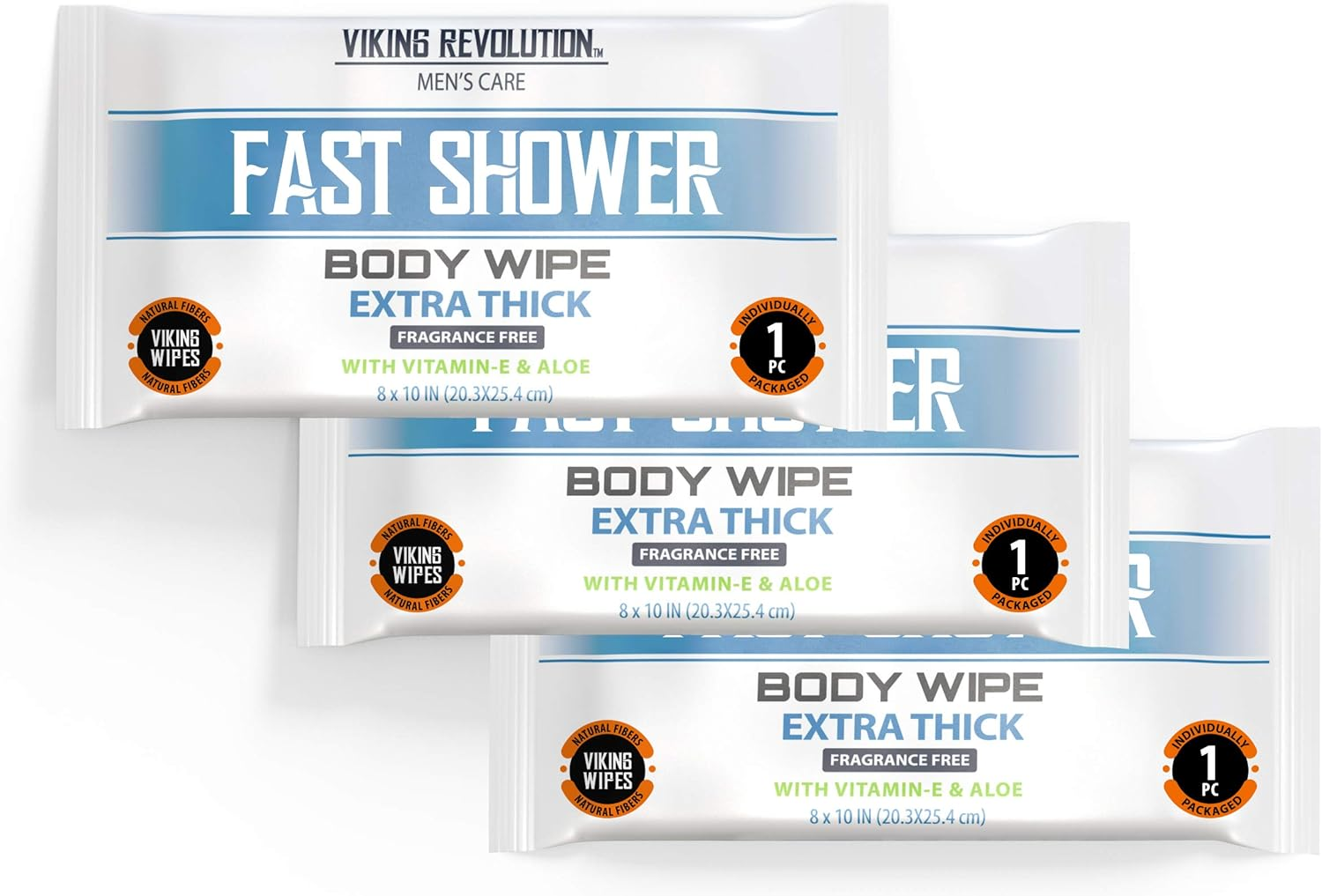 Shower Body Wipes,Unscented Naturally Soothing Aloe and Hypoallergenic, Portable Travel-Sized image number 5
