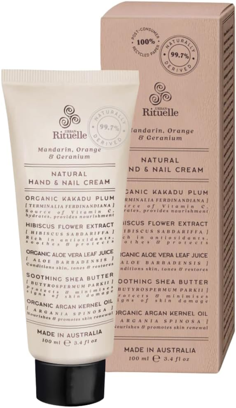 Urban Rituelle Natural Hand Cream 100Ml - Mandarin, Orange & Geranium image number 3