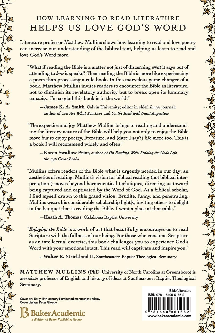 Enjoying the Bible: Literary Approaches to Loving the Scriptures