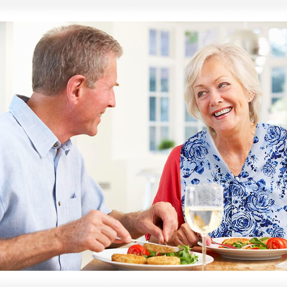 VOPHIA 2 Pack Adult Bib Dining Scarf for Women Microsuede Washable Reusable Food Clothing Protectors Dining Mouth Towel Scarf (Tie-Dye) image number 2