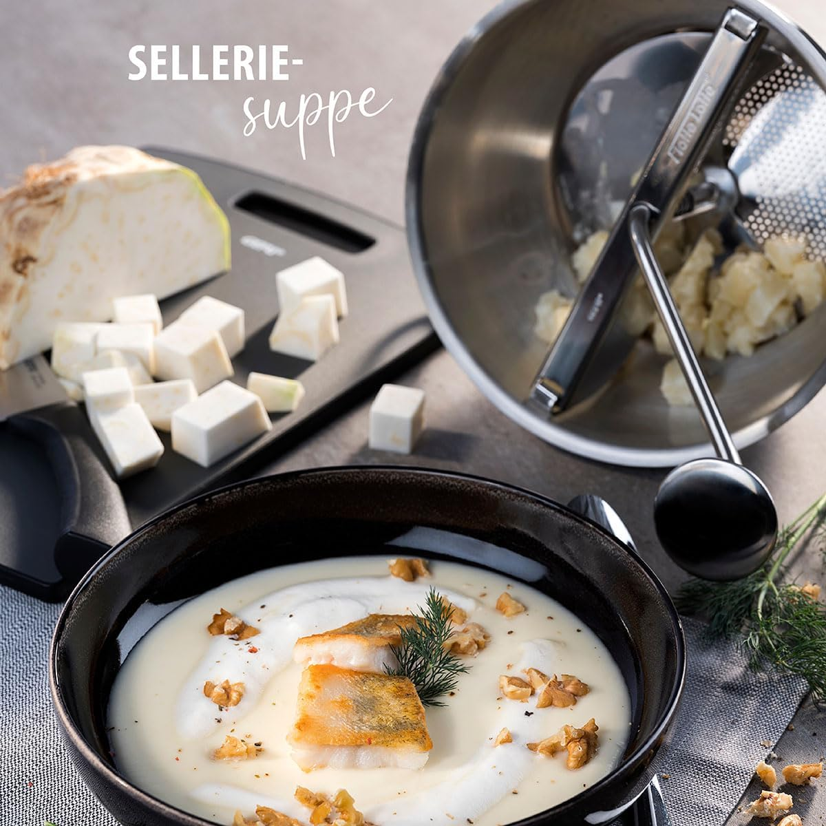 GEFU Flotte Lotte Multifunctional Food Mill, Silver, 24200 image number 6