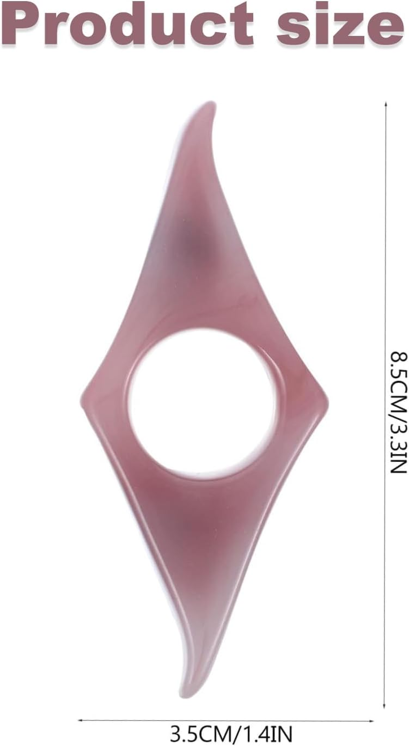 Roczential 3 Pieces Book Page Holder, Thumb Book Page Holder Resin Thumb Bookmark Personalized Thumb Reading Ring for Reading in Bed Teachers Readers Book Lovers Gifts Literary (3 Color) image number 1