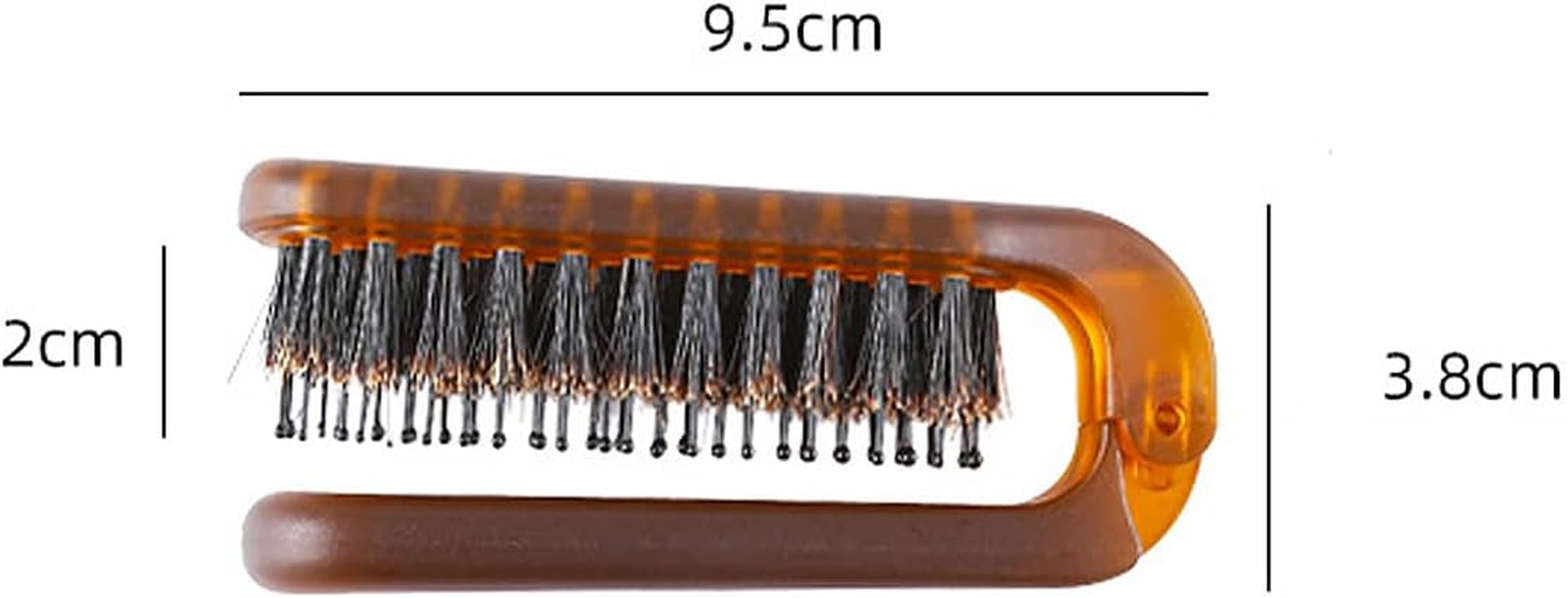 CENPEK Folding Hair Brush, Mini Hair Brush, Travel Hair Brush, Small Massage Comb for Thin, Thick Hair