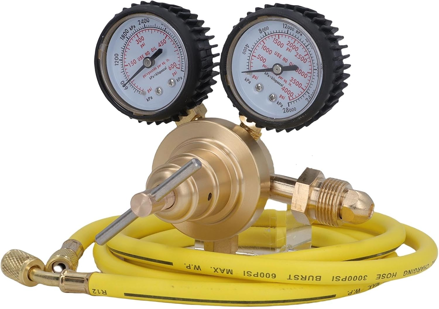 Cryfokt Nitrogen Pressure Regulator, 1/4 Inches Nitrogen Regulator Men'S CGA580 Inlet with a 60 -Inch Air Distribution Test image number 1