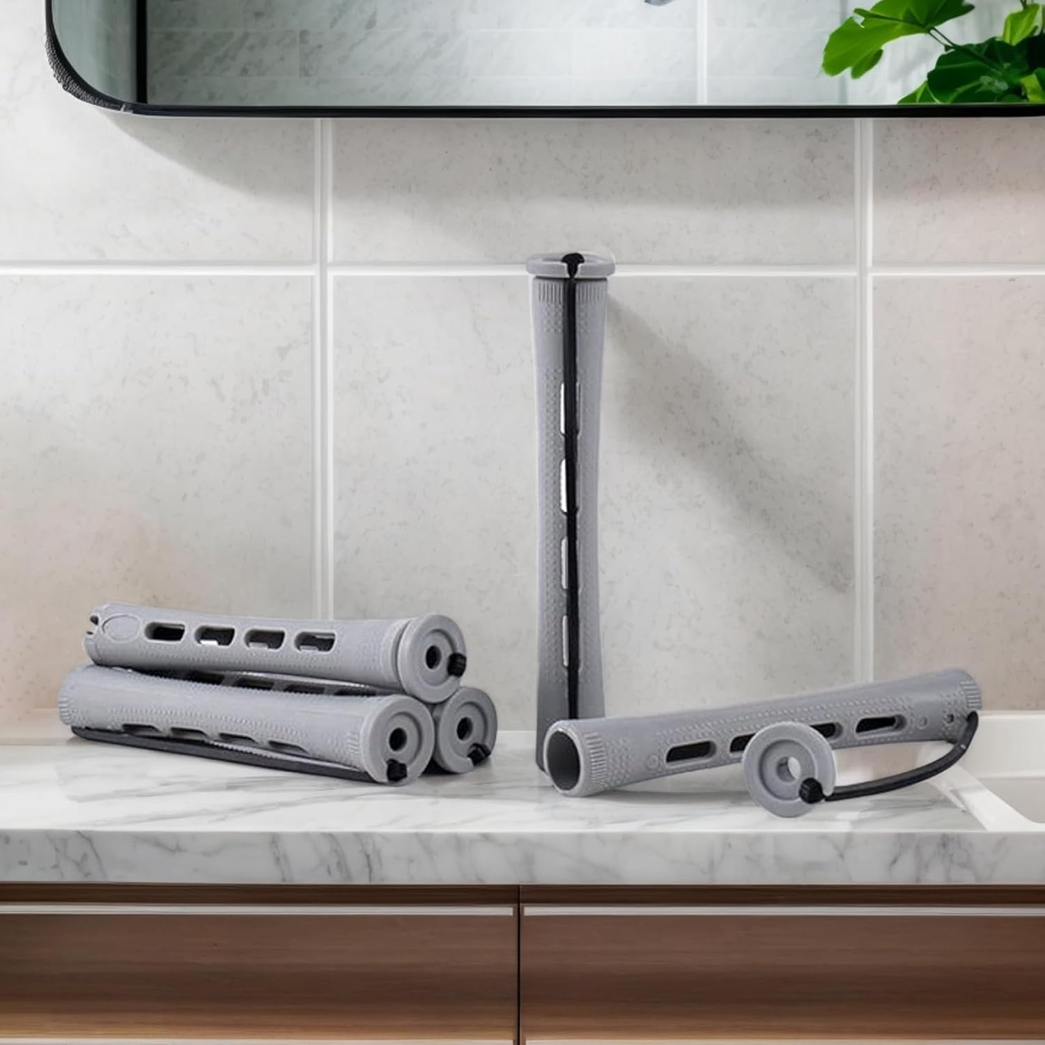 Iouyjiu Hair Curlers for Short Hair - 60 Pieces Small Curls Hair Curlers | Manual Styling Accessories for Salon Hairdressing Travel image number 1