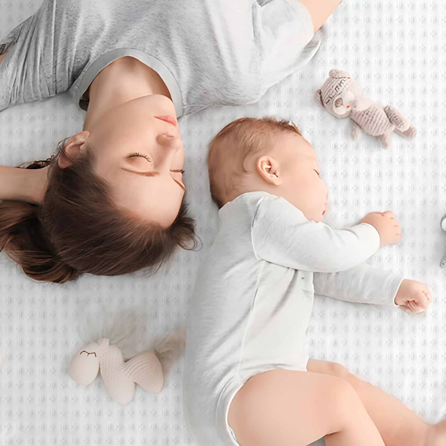 Baby Cot Mattress 38''X26''X1.5'', Waterproof Pack and Play Mattress with Removable Zipper Cover and Carrying Bag, Portable Crib Mat, Memory Foam Pad, for Playpens, Portacot