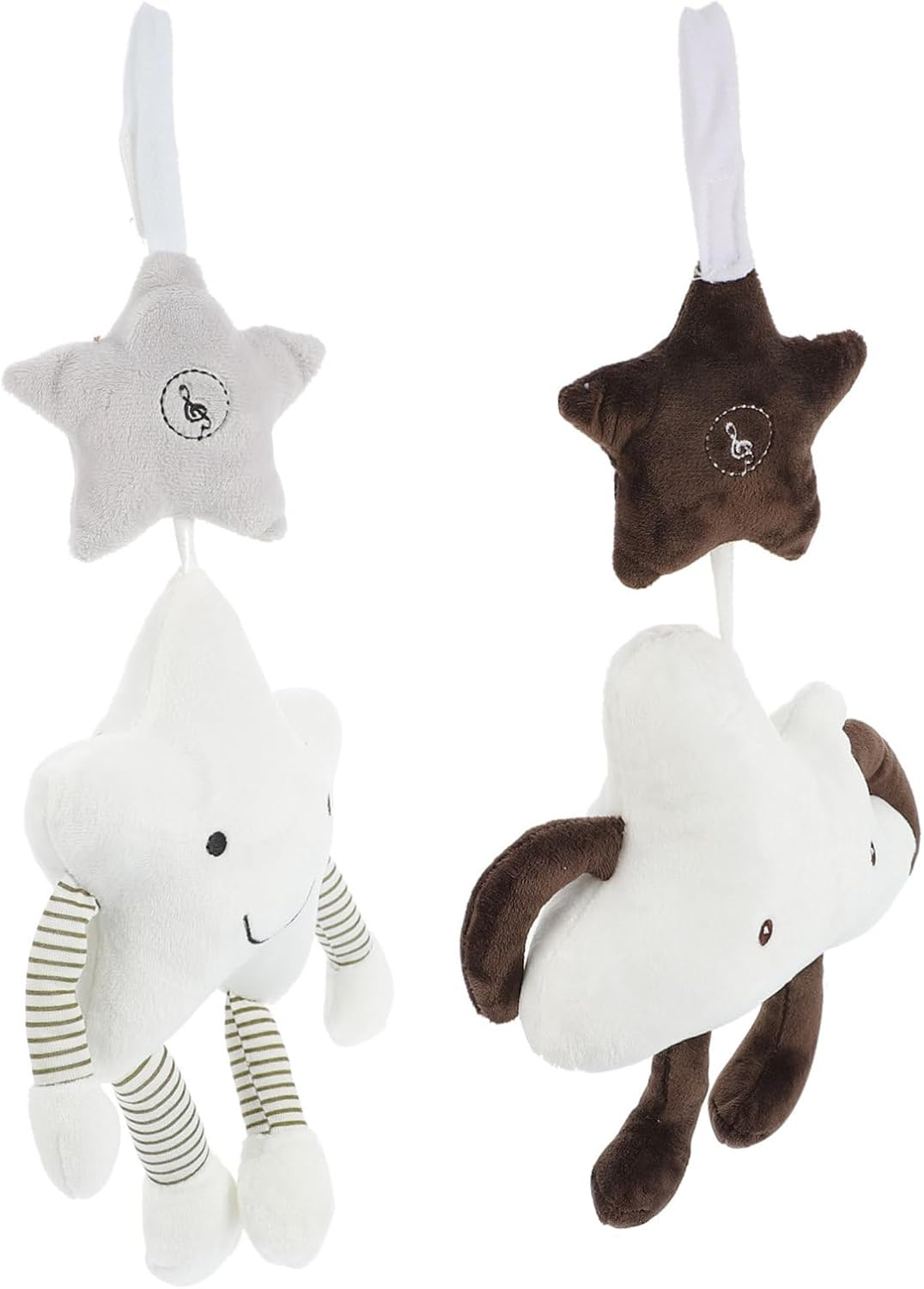 2Pcs Bedroom Accessory Crib Bed Ornament Decorative Rattle Pendant for Nursery Decor