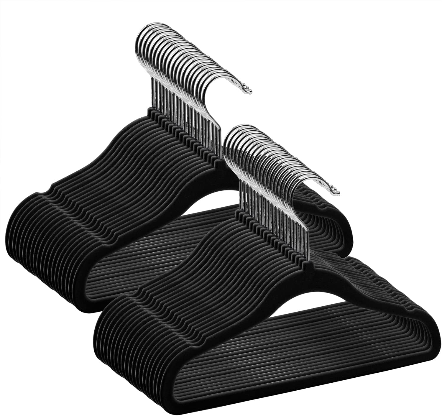 Goodtou Kids Hangers Velvet 50 Pack - Baby Felt Hangers Non Slip Toddler Hanger Childrens Hanger for Kid