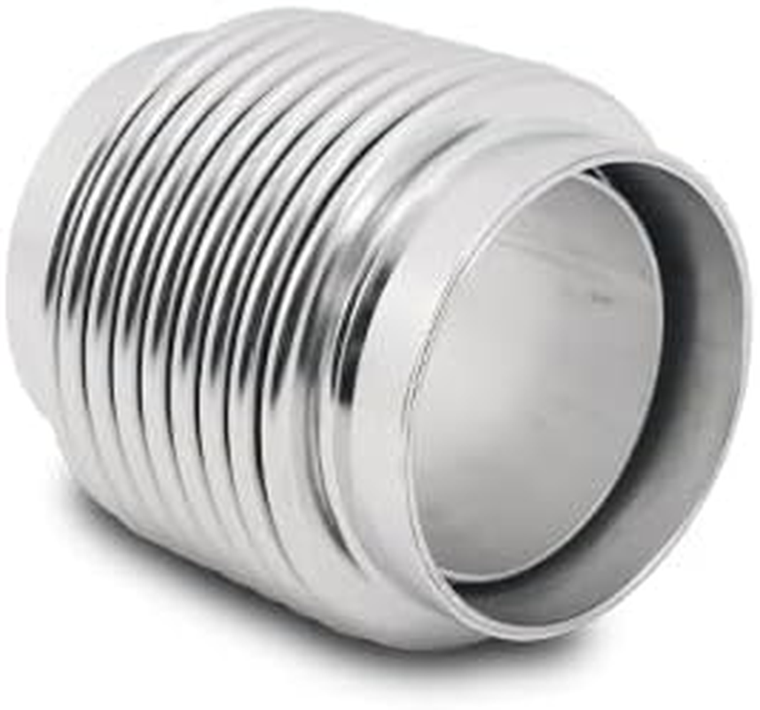 Vibrant Performance Vibrant Power 69724 Exhaust Bellows Assembly, Directional Flow Solid Liner, 2.50 In. Diameter Inlet, 2.50 In. Diameter Outlet, 4.00 In. Long, 321 Stainless Steel, Electropolished image number 2