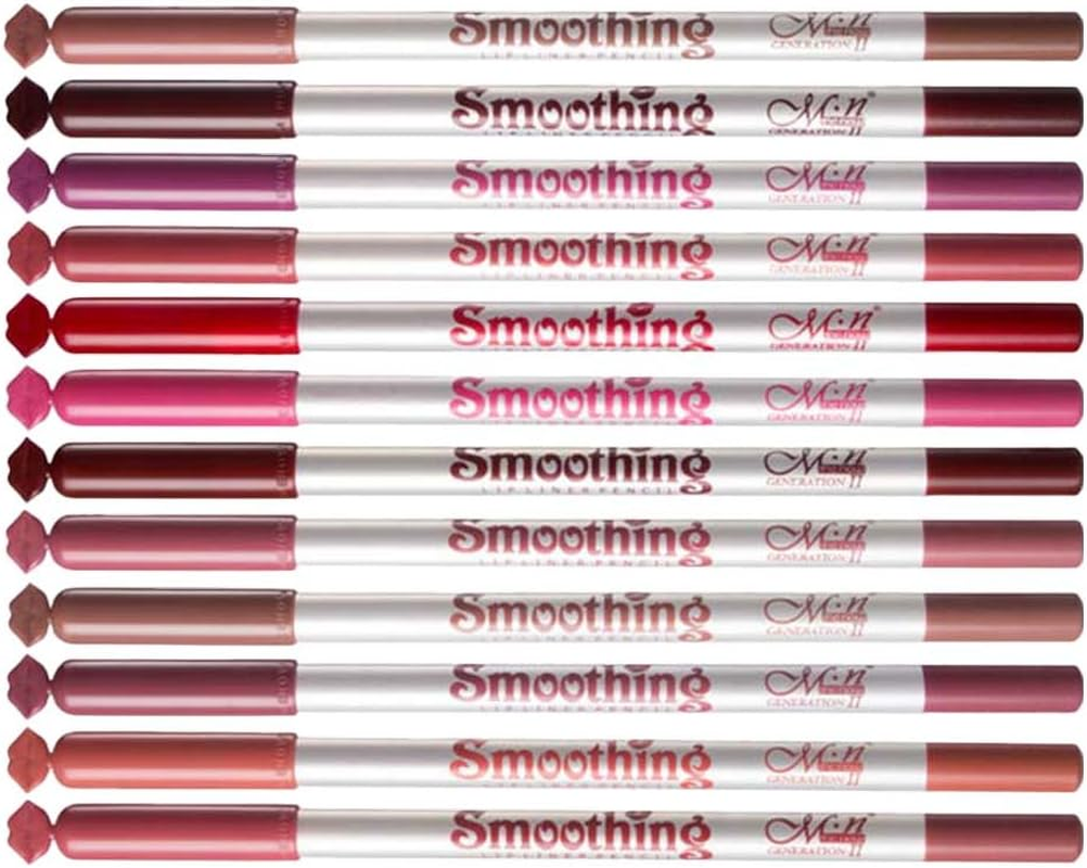 12 Pieces Lip Liner Pencil Waterproof Smooth Matte and Longlasting Lipliner Pen image number 2