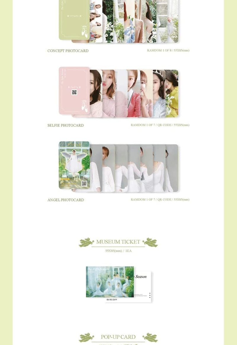 Oh My Girl - [The Fifth Season] 1St Album Photography Cover Ver Cd+136P Photobook+1P Concept Card+1P Selfie+1P Angel Card+1P Museum Ticket+1P Pop-Up Card+Tracking K-POP Sealed image number 3