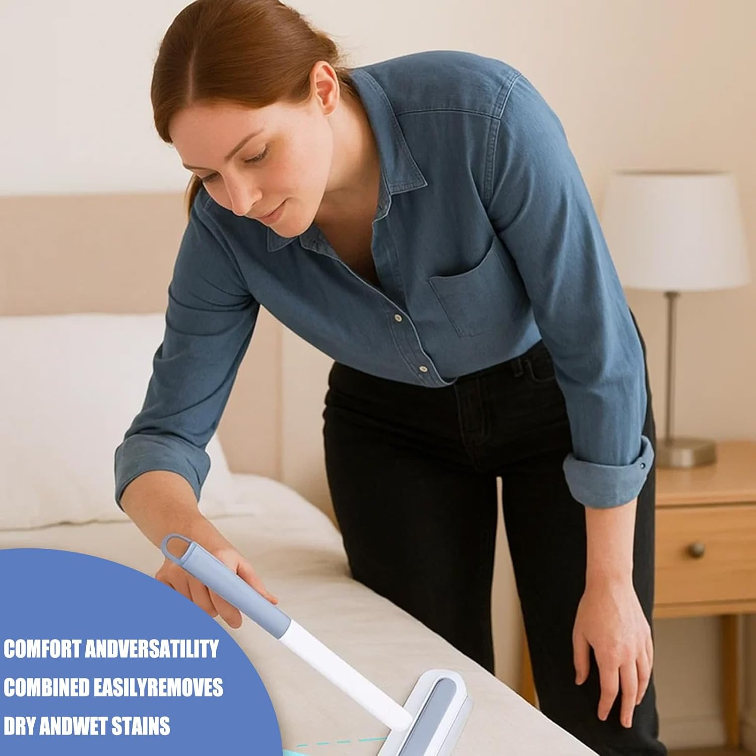 2PCS Pet Hair Remover Glove, Electrostatic Pet Hair Removal Glove for Furniture and Car Seats, 2-In-1 Pet Grooming and Cleaning Gloves, Dog Hair Remover Gloves with Deshedding Brush image number 6