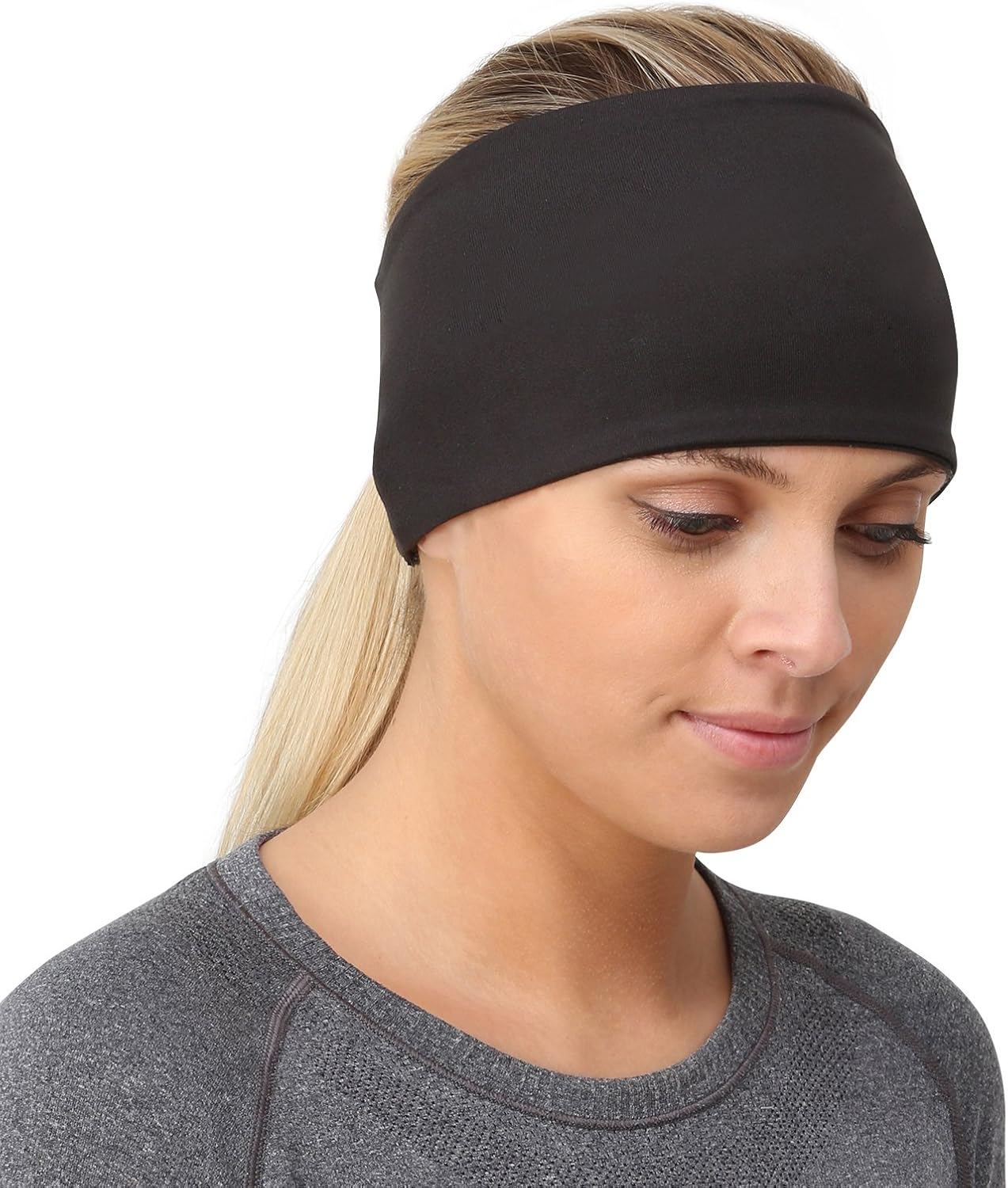 Trailheads Ponytail Headband - Adrenaline Series | Women&rsquo;S Running Headband with Reflective Accents
