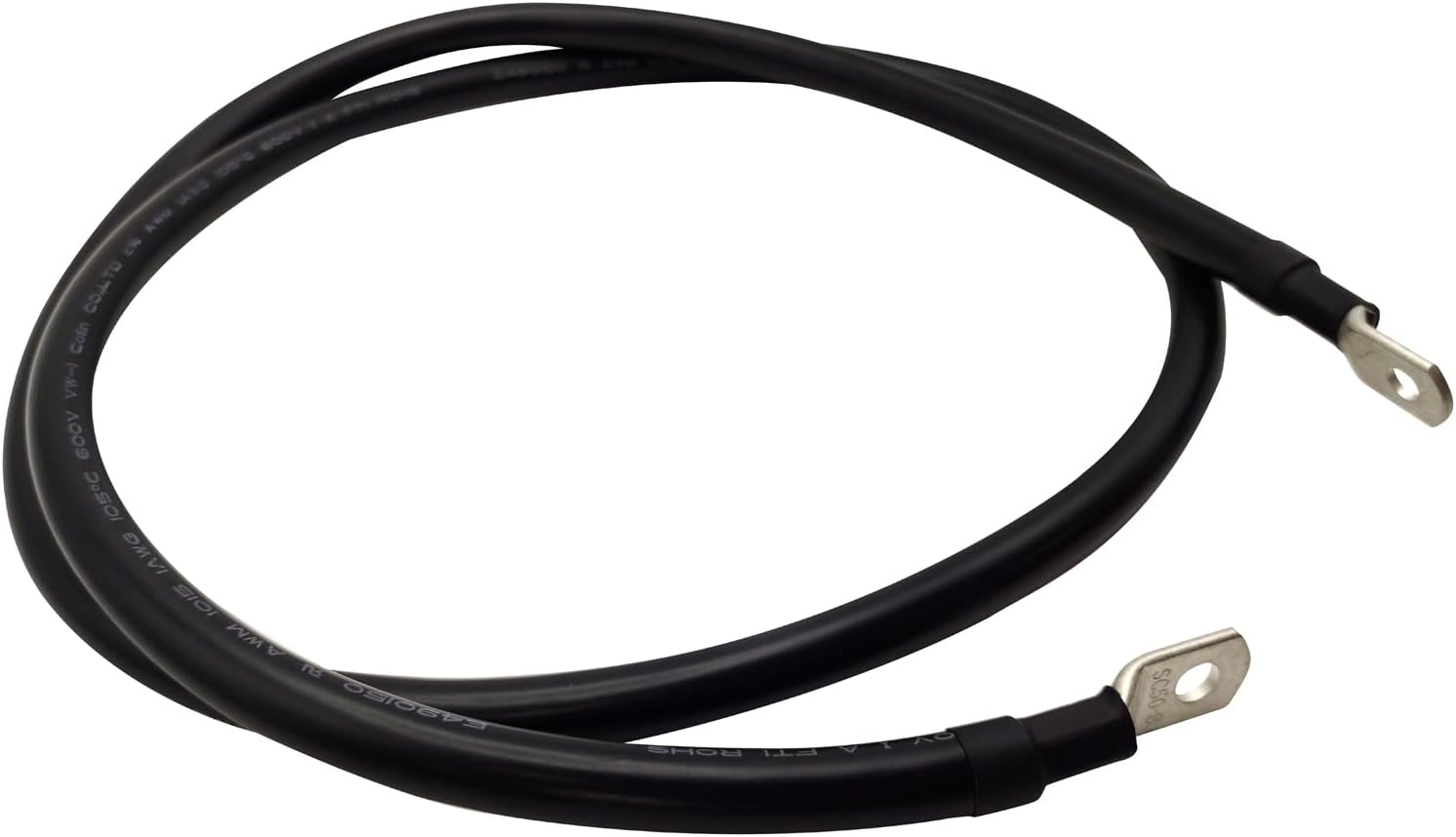 1.5M 1AWG Connector Cable Power Wire Black M8 Lug on Both Ends Superior Corrosion Resistance Inverter Car RV Marine - 1.5M 2Awg Connector image number 3