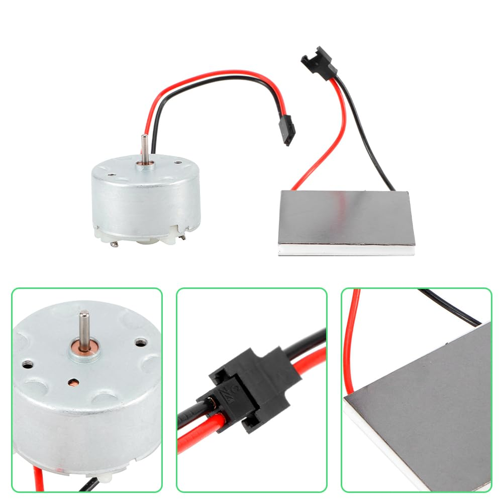 Joyzan Fireplace Fan Accessories Motor, Heat Powered Stove Fan Motor Stable Firm Fireplace Fan Part Professional Electric Generator Motor Set for Wood Log Burner image number 2