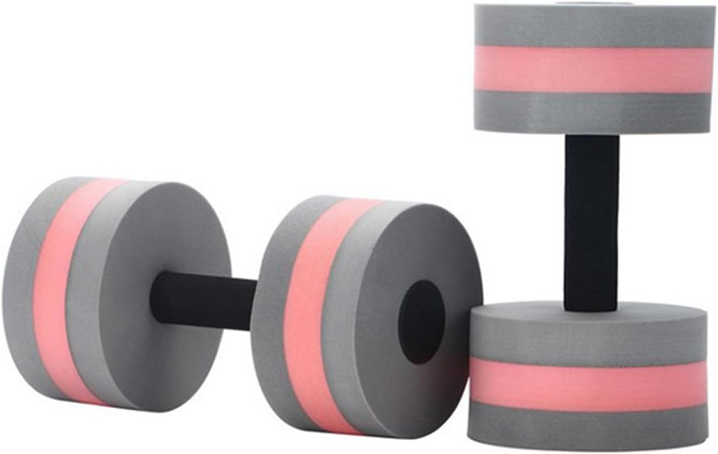 1 Pair Aqua Dumbbells Water Pool Exercise Lightweight, Foam Dumbbells for Aqua Aerobics Water Resistance, Aquatic Barbell Suitable for Fitness Swimming Pool Exercise and Water Aerobics
