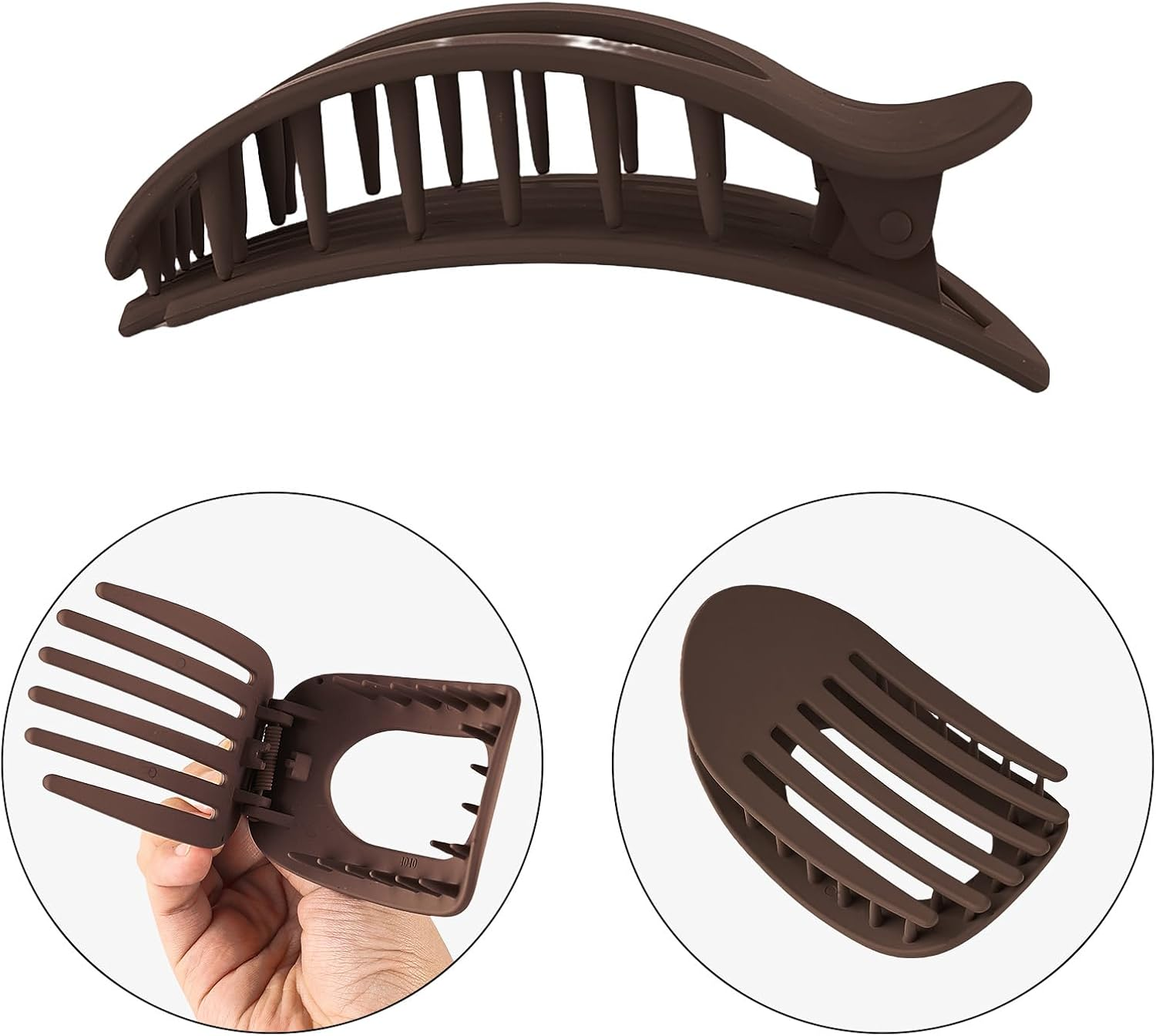 AYNKH Flat Hair Clips for Women Hair Clips for Thin Curly Thick Hair Strong Hold Curved Hair Accessories for Girls 5 Pieces image number 1