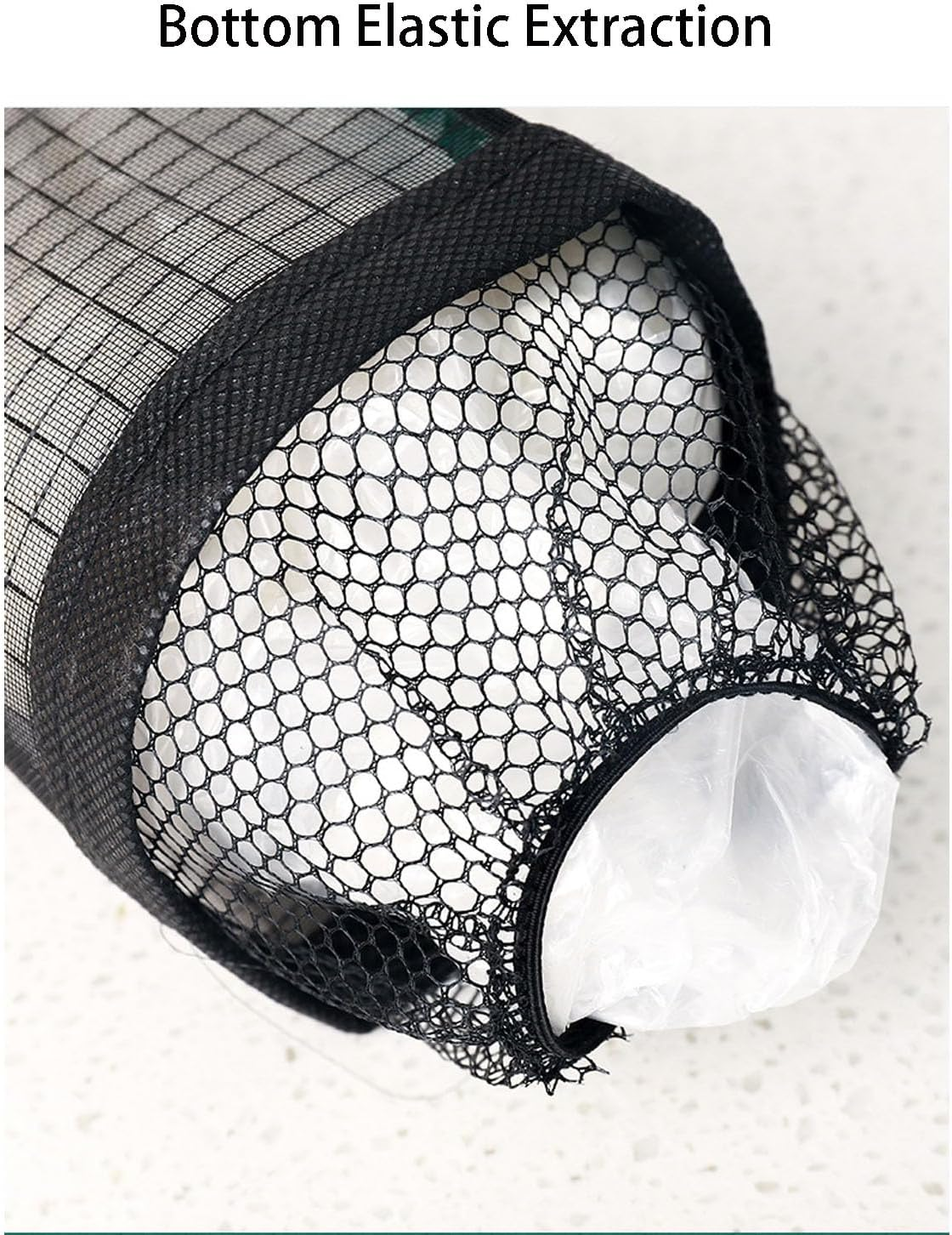 Plastic Bag Holder Dispenser 2PCS, Hanging Storage Bag Trash Bag, Plastic Bag Holder Mesh Grocery Bag Holder, Black image number 1