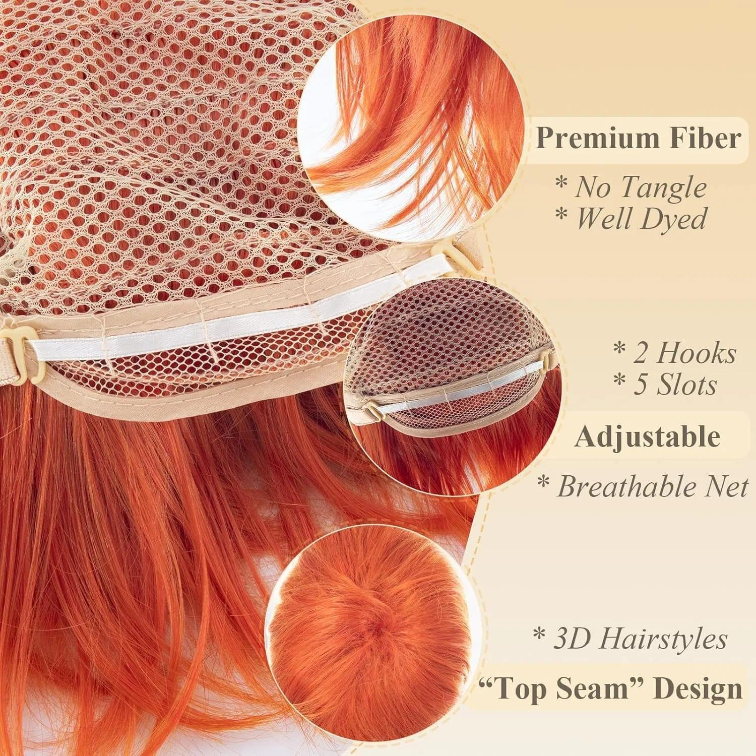 Wig Blonde Women'S Unisex Short Blonde Anime Cosplay Wig for Men, Heat Resistant Synthetic Hair with Adjustable Cap 50-66Cm, Unisex Costume Wig for Halloween & Theme Parties - CRFY