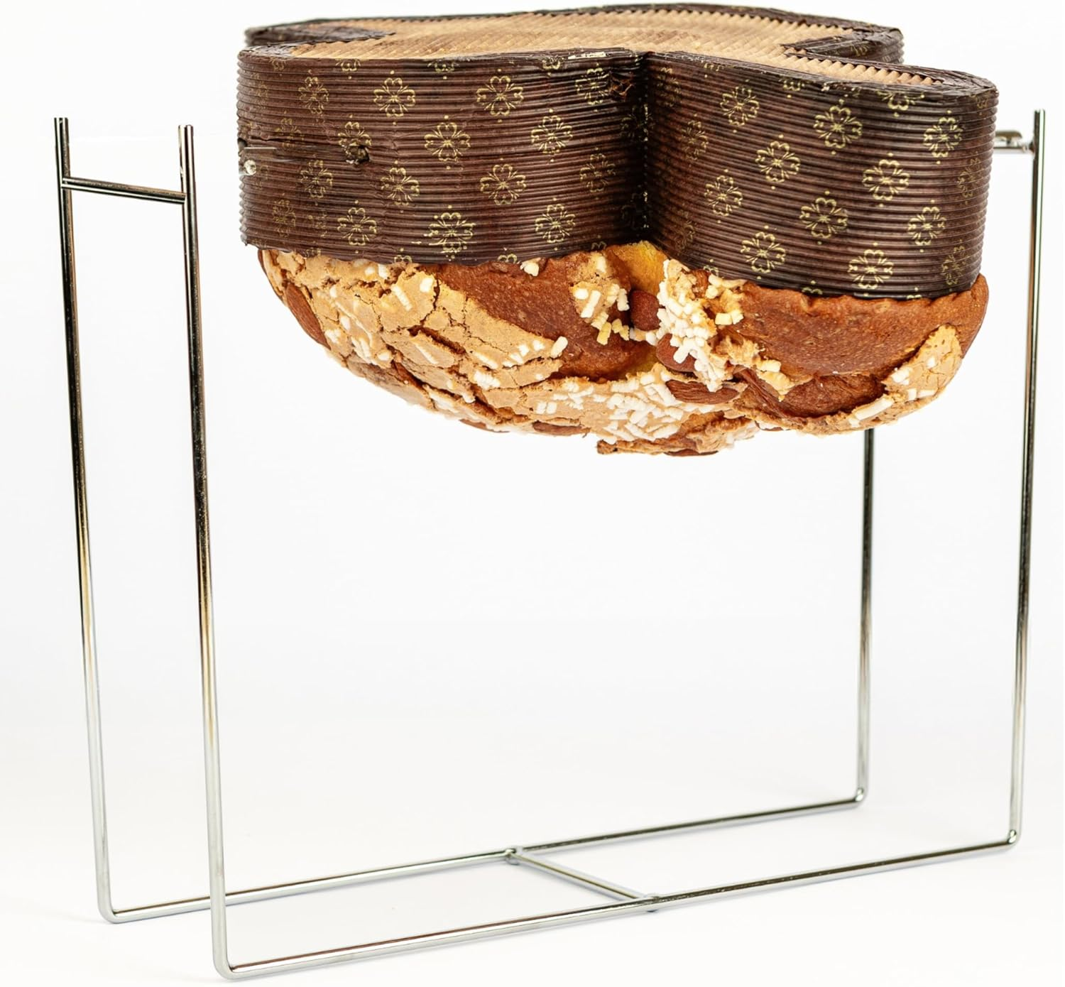 Panettone Needles, Pigeon and Other Yeasts up to 1 Kg, Panettone Iron Made of Chrome Plated Steel, Easy to Use, 28 X 8 X 23 Cm, for Use with Panettone Fork image number 6