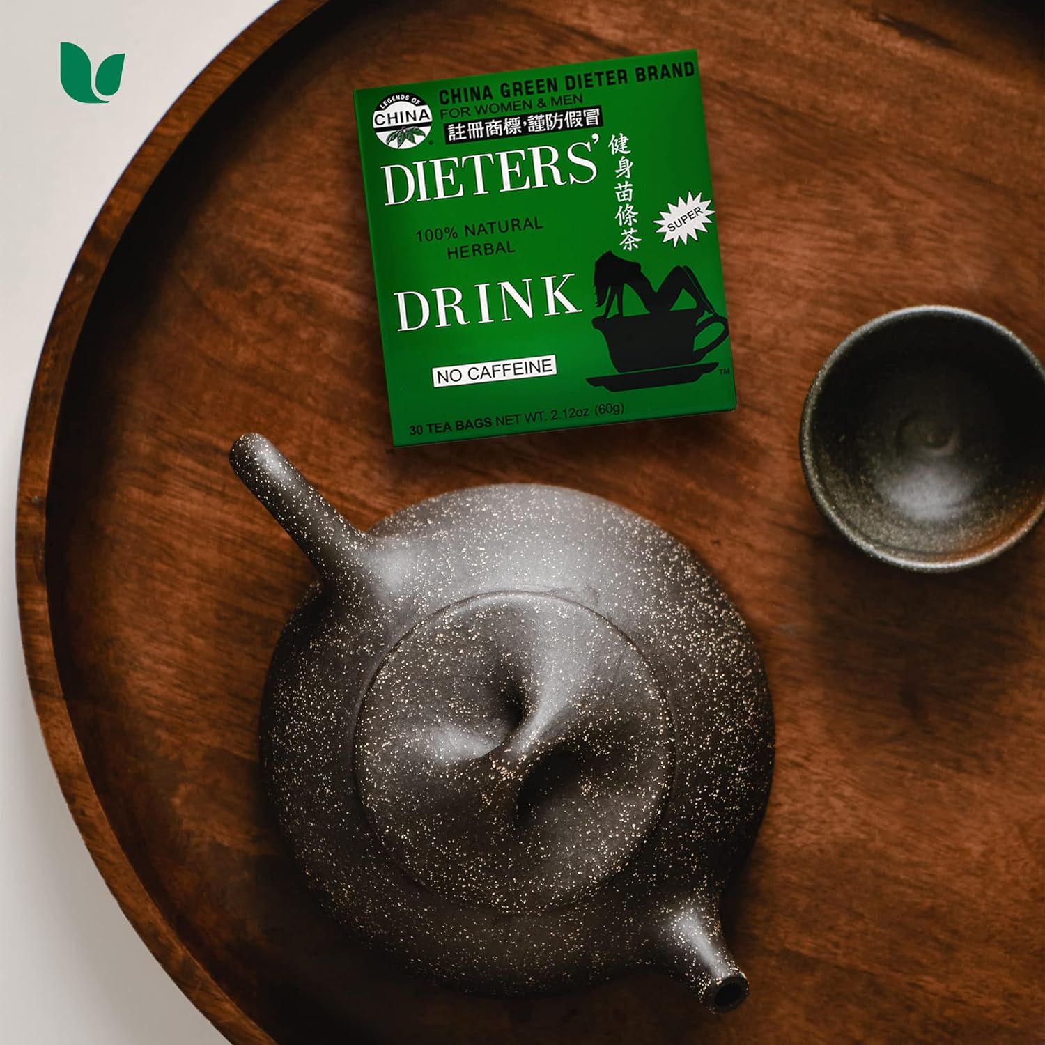 Uncle Lee'S Tea China Green Dieters Tea Caffeine Free, 2.12 Oz, 30 Count image number 4