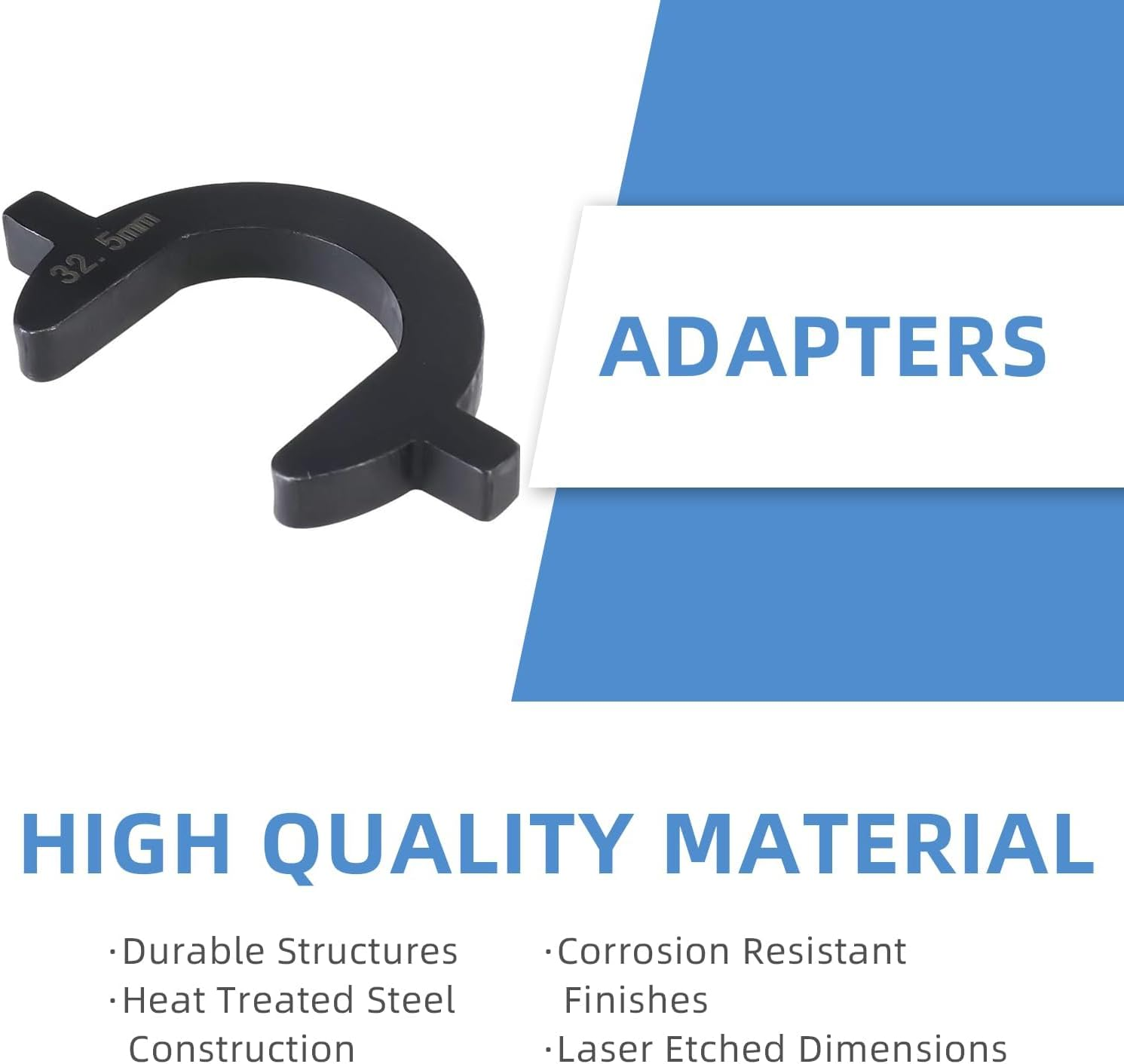 Tie Rod Removal Tool Inner,13 Pcs Tech Inner Tie Rodremoval Tool Kit, Car Inner Tie with 12 Crowfoot Adapters for Tie Rod Removal and Installation, Blue image number 4