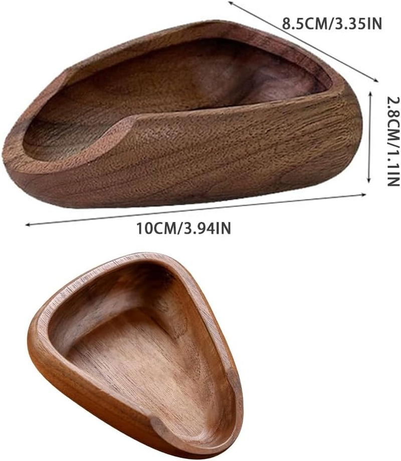 BEALIFE Natural Walnut Wood Coffee Bean Dosing Cup with Ceramic Spoon Rest Wooden Coffee Bean Dosing Bowl Walnut Wood Dosing Cup, A