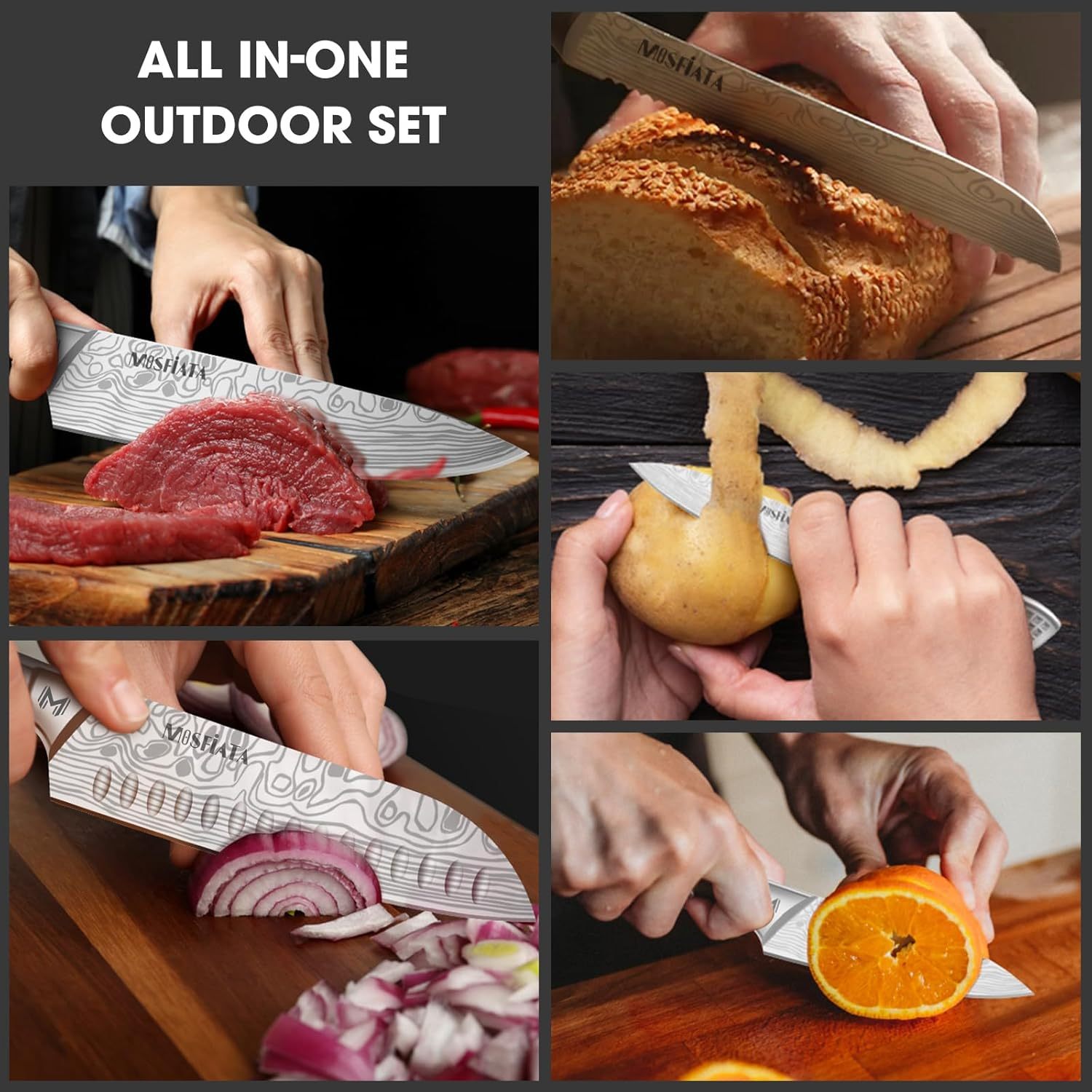 Mosfiata Chef Knife Set (12PCS) image number 6