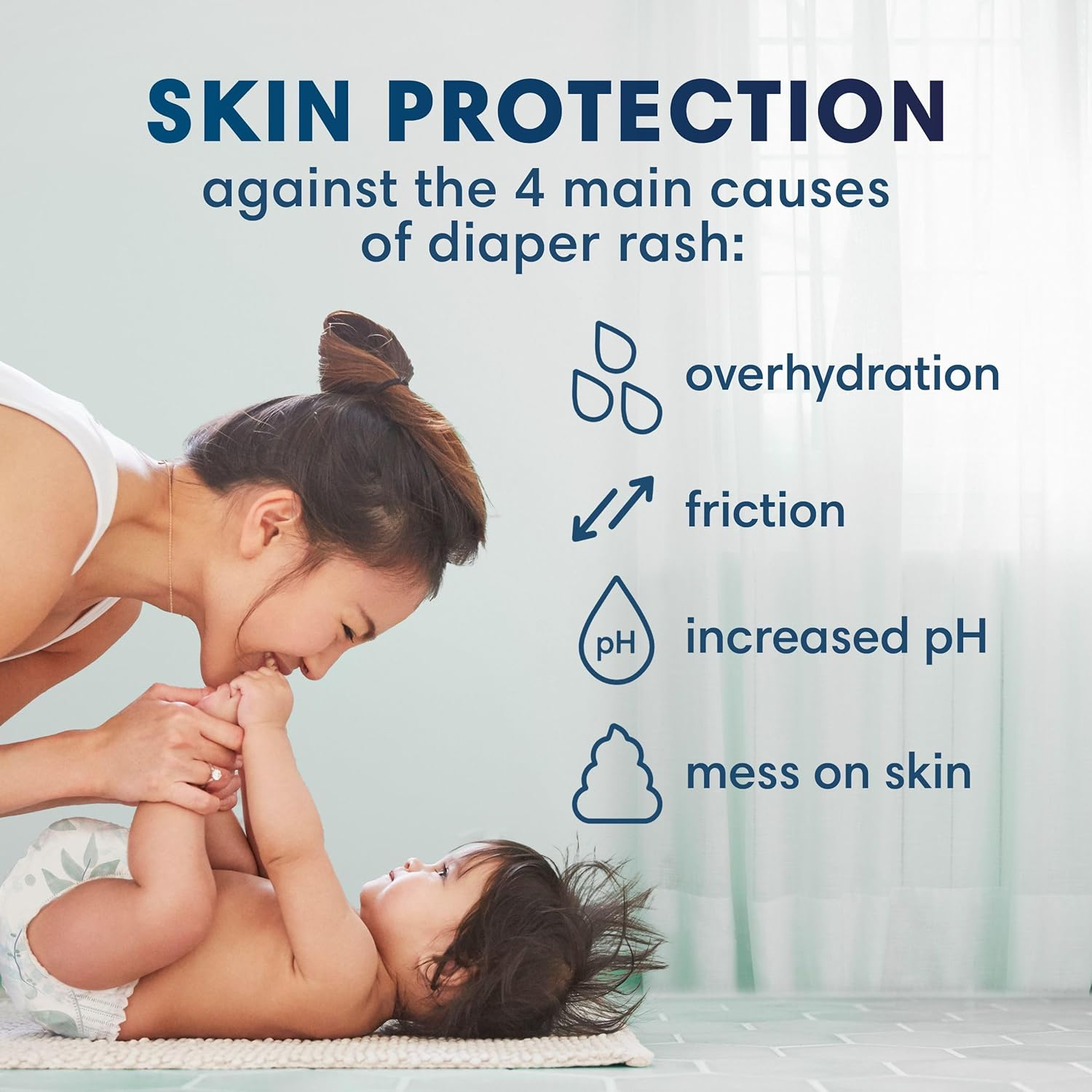 Pampers Diapers Size 6, 108Count - Pure Disposable Baby Diapers, Hypoallergenic & Unscented Protection, One Month Supply image number 6