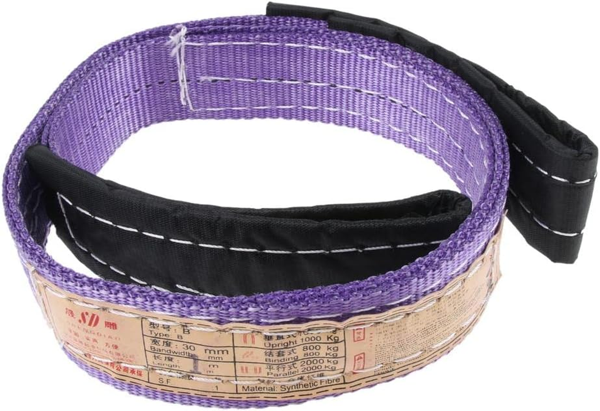 Towing Strap Lifting Rope Tree Saver Pulling Cable 2200Lbs 1-3 Meters - as Shown, 2 Meters, Others, 1 Meter image number 6