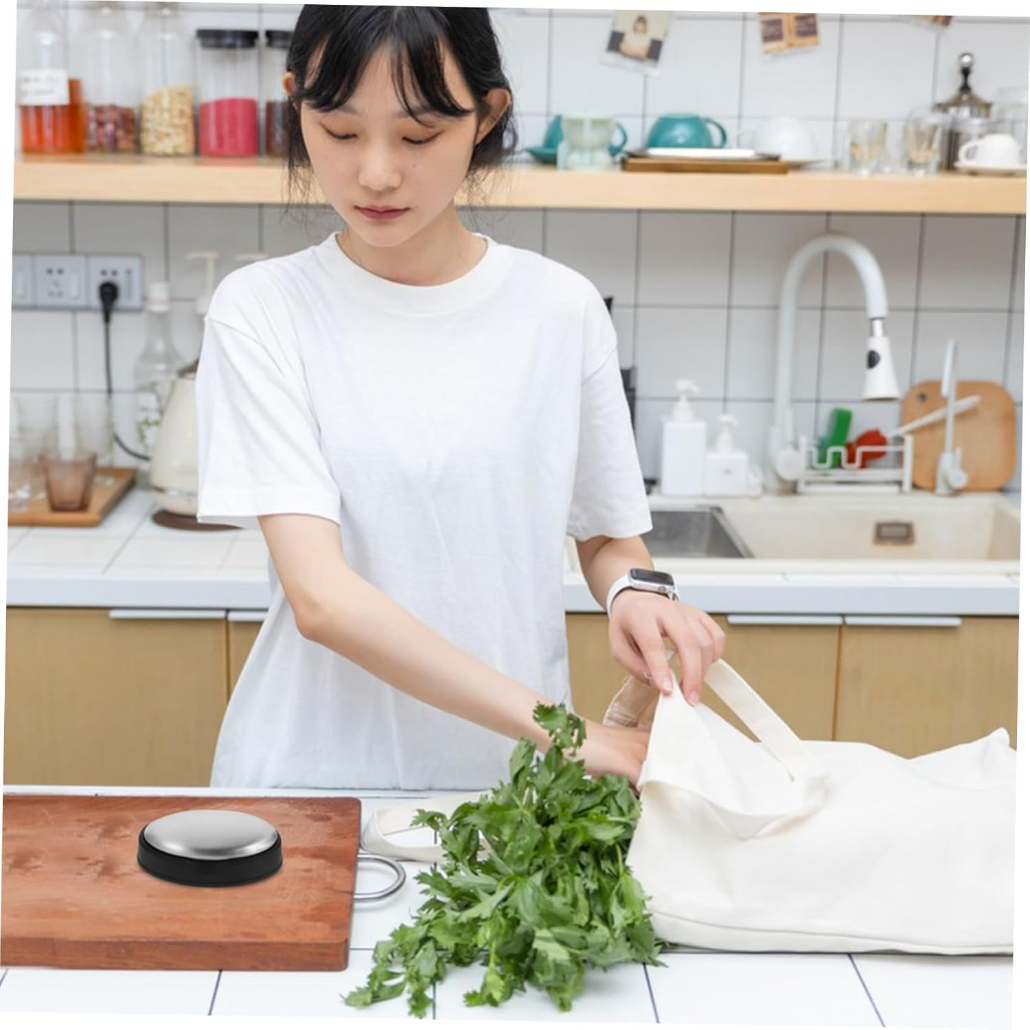 Metal Odor Absorber Soap Stainless Steel Soap Bar for Kitchen Odor Removal Reusable after Handling Garlic with Base image number 1