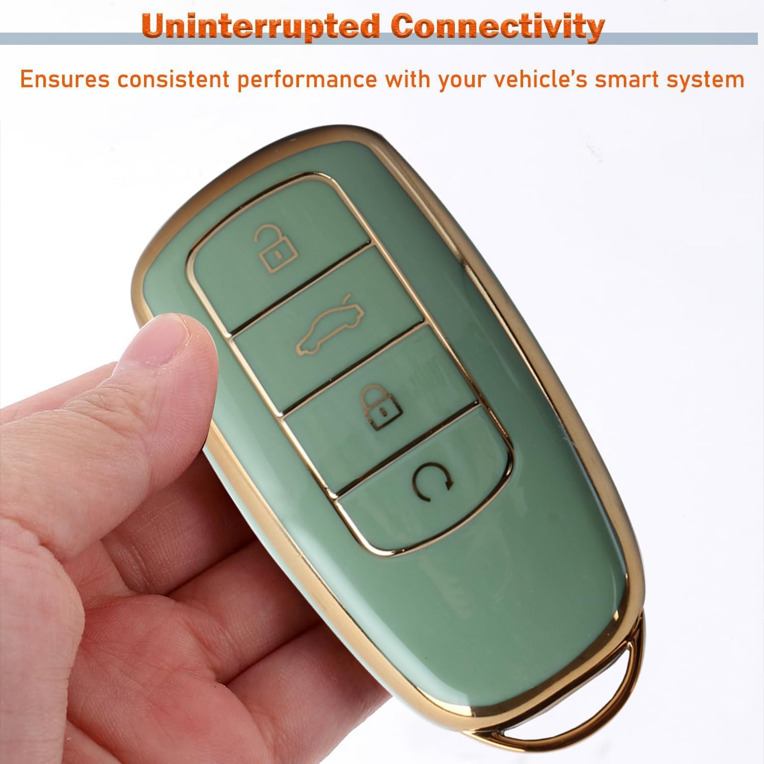 Durable Car Smart Key Fob Case Cover, Premium TPU Protective Case Compatible Chery Omoda 5 Tiggo 8 Pro Universal Car Accessories Key Protection Shell for Chery Automobile (Green)