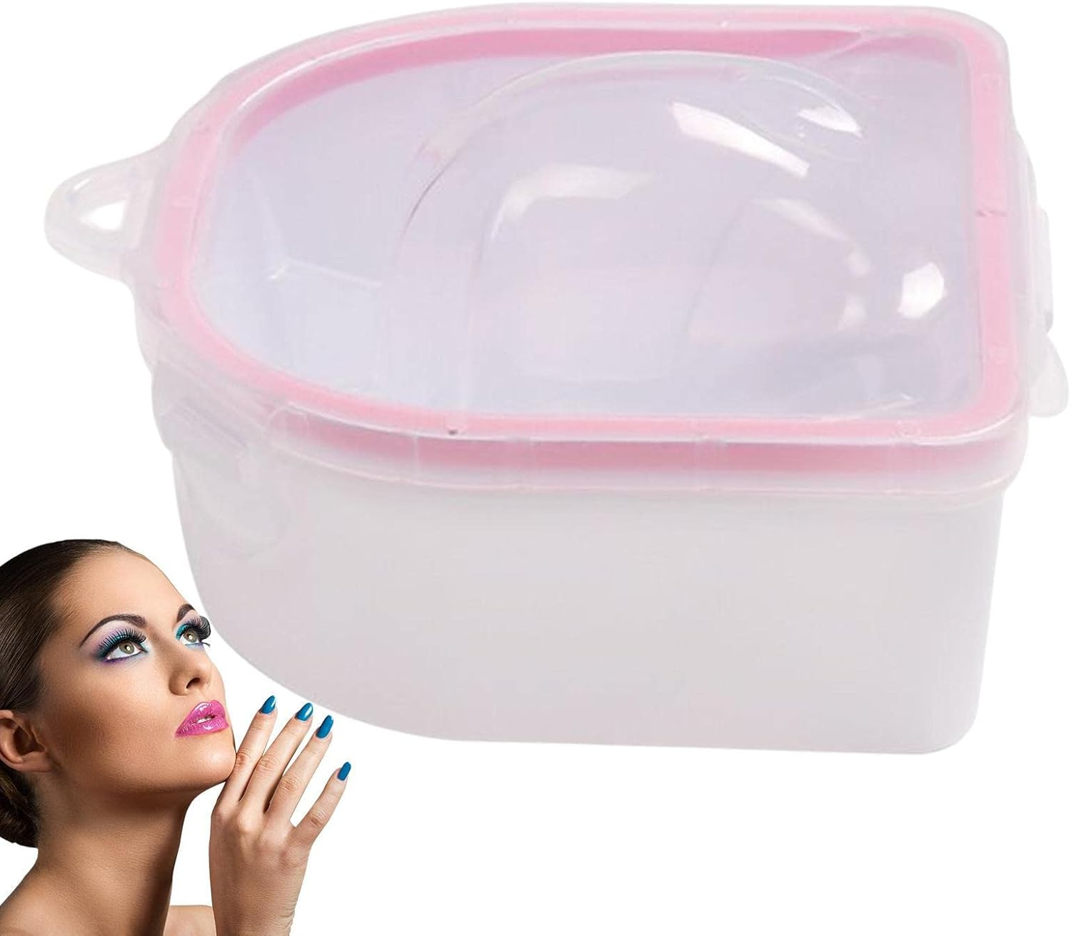 Nail Soak off Bowl | Double-Layer Gel Remover for Nails Bowl | Gel Polish Dip Powder Remover for Salon Home, Tool for Salon Home Nail image number 4