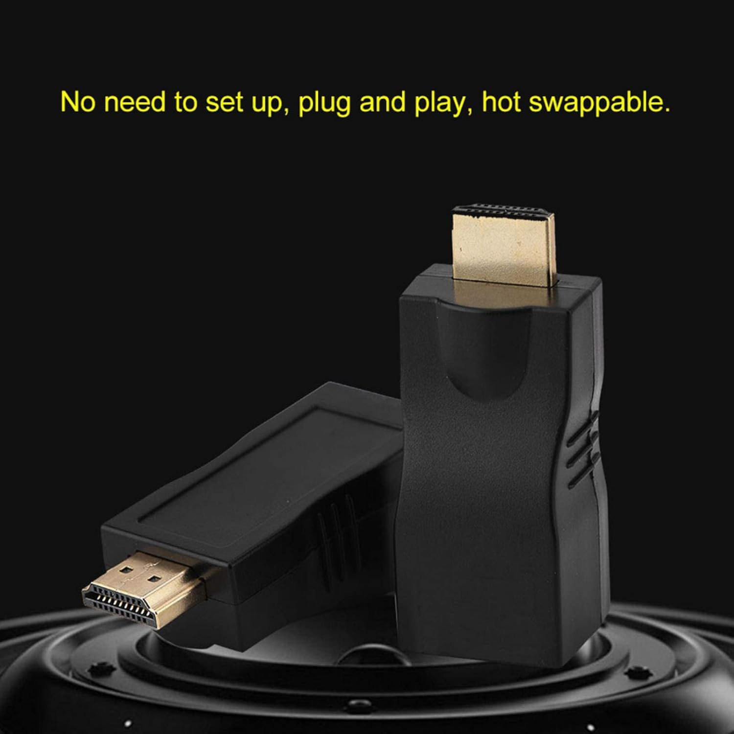 Dilwe HDMI to RJ45 Converter, 30M Lossless Single Cable Extender, 4K * 2K HDMI to RJ45 Conversion Adapter, Supports HDMI1.4 3D 1080P, Plug and Play, Stable Transmission image number 6