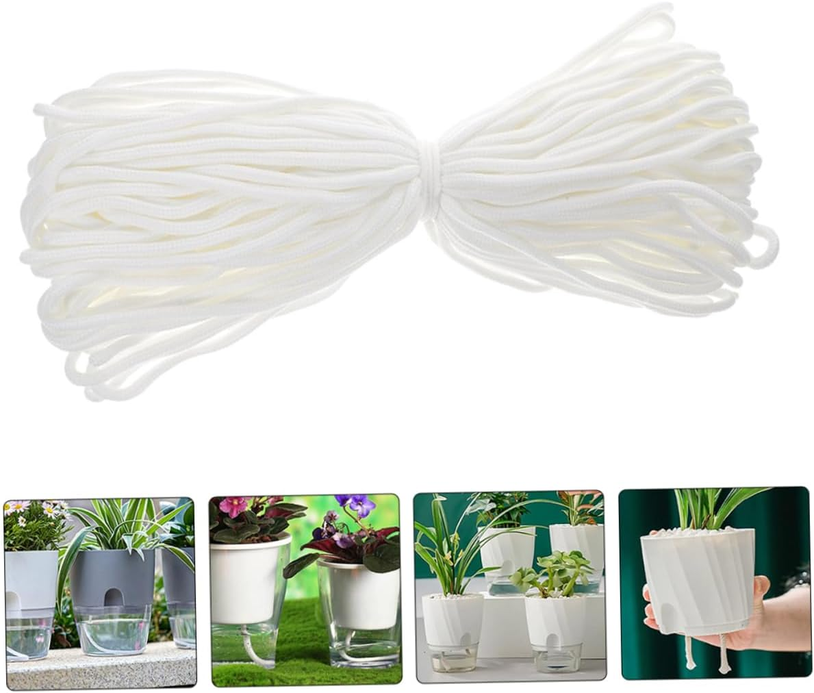 Self Watering Wick Cotton Rope for Potted Plants 10M 8Mm Absorbent Gardening Cord for DIY Self-Watering Planters Outdoor Hydroponic Plant Care image number 4