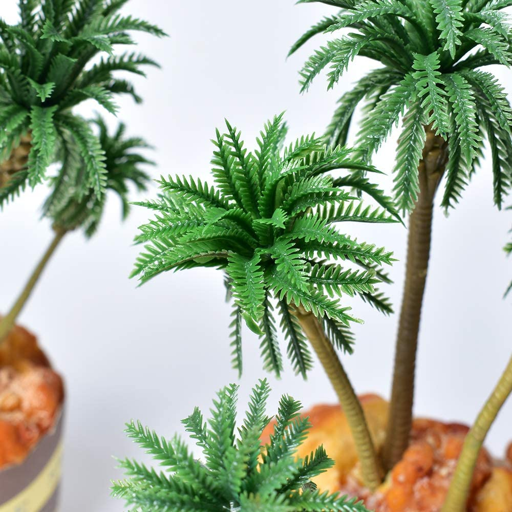 HUIANER Model Trees Palm Tree Miniature Landscape Trees for Projects, 18PCS image number 6