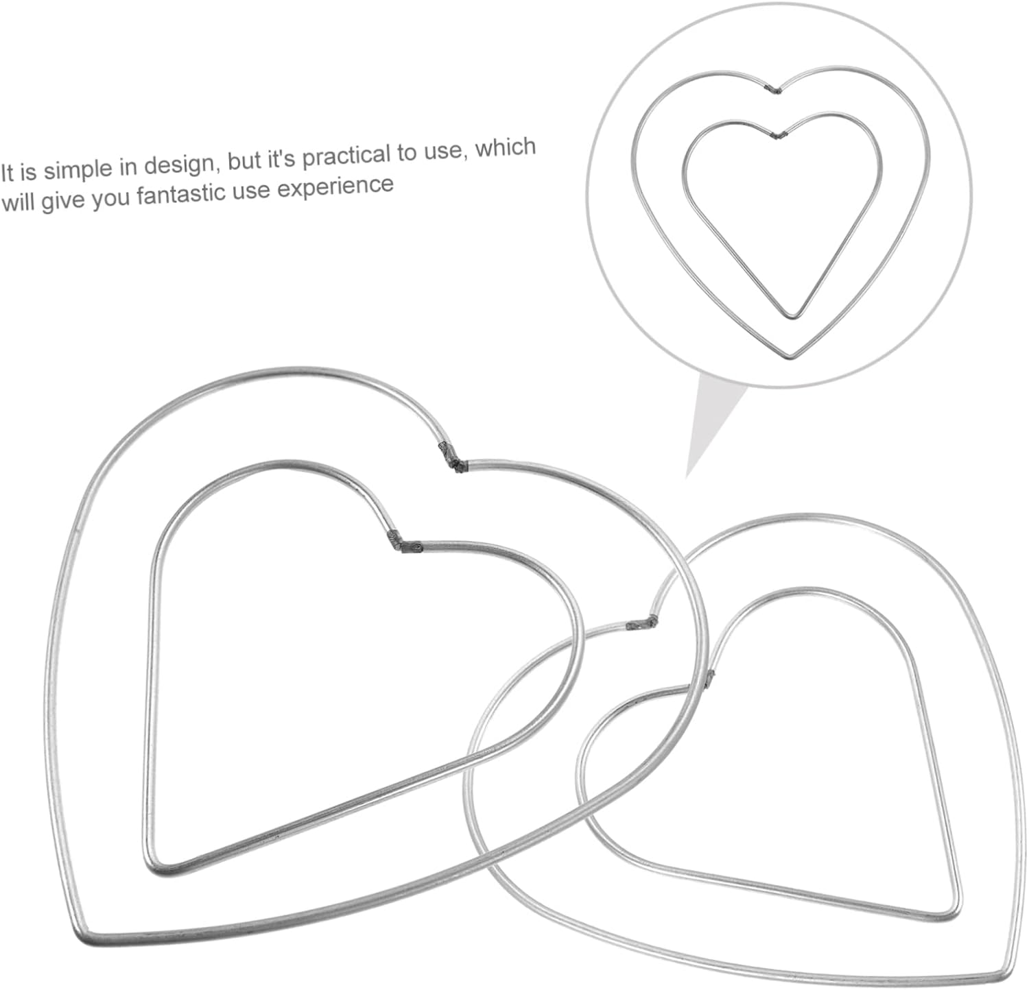 Luxshiny 8Pcs Metal Craft DIY Rings Dream Catcher Circles Wreath Making Frames for Home Decor Sturdy Macrame Rings for Unique Crafts for DIY Enthusiasts Decoration Projects image number 4