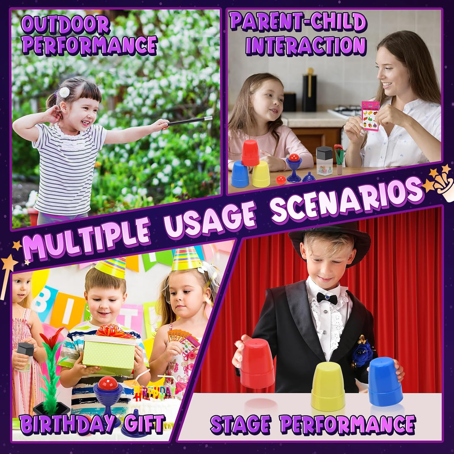 Skirfy Magic Kit - 75+ Tricks for Kids Ages 6-12 with Flattern the Dice, Acacia Rabbit - Ideal for Boys and Girls image number 3