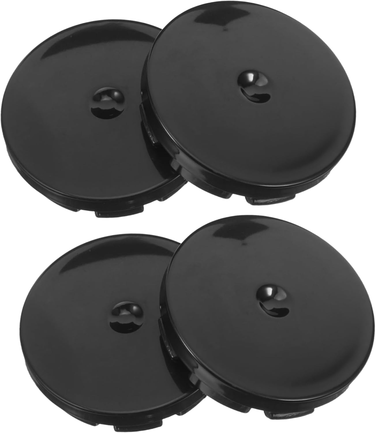 DONFAMDS 4Pcs Wheel Hub Caps Black Rim Center Covers for Car Modification Weatherproof Plastic Easy Install Stylish Hub Center Caps image number 1