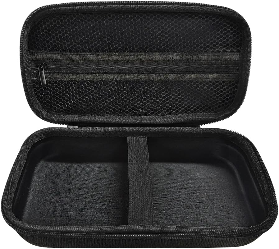 Tire Inflator Portable Air Compressor Case, 120 PSI Air Pump Storage Box for USB Cable Connector Accessories, Hard Carrying Case Compatible with Most Handheld Tire Inflators (Red)