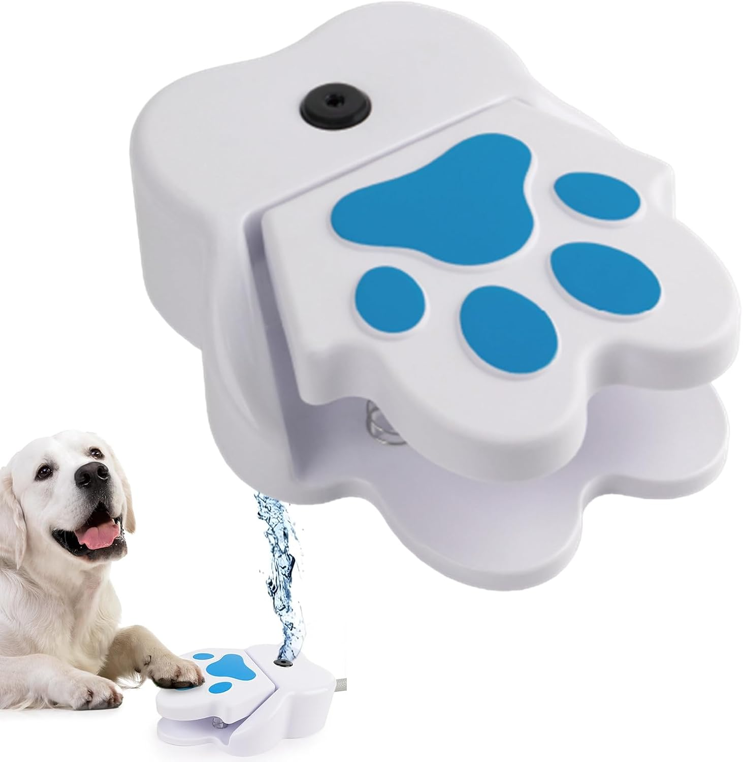 Pet Fountain Puppy Garden Toy with Water Dispenser | Controlled Treadmaid for Garden Dog Drinking Fountain - Puppy Garden Toy with Water Dispenser - Paw-Controlled Tritac Pet Hydration System Puppy image number 5