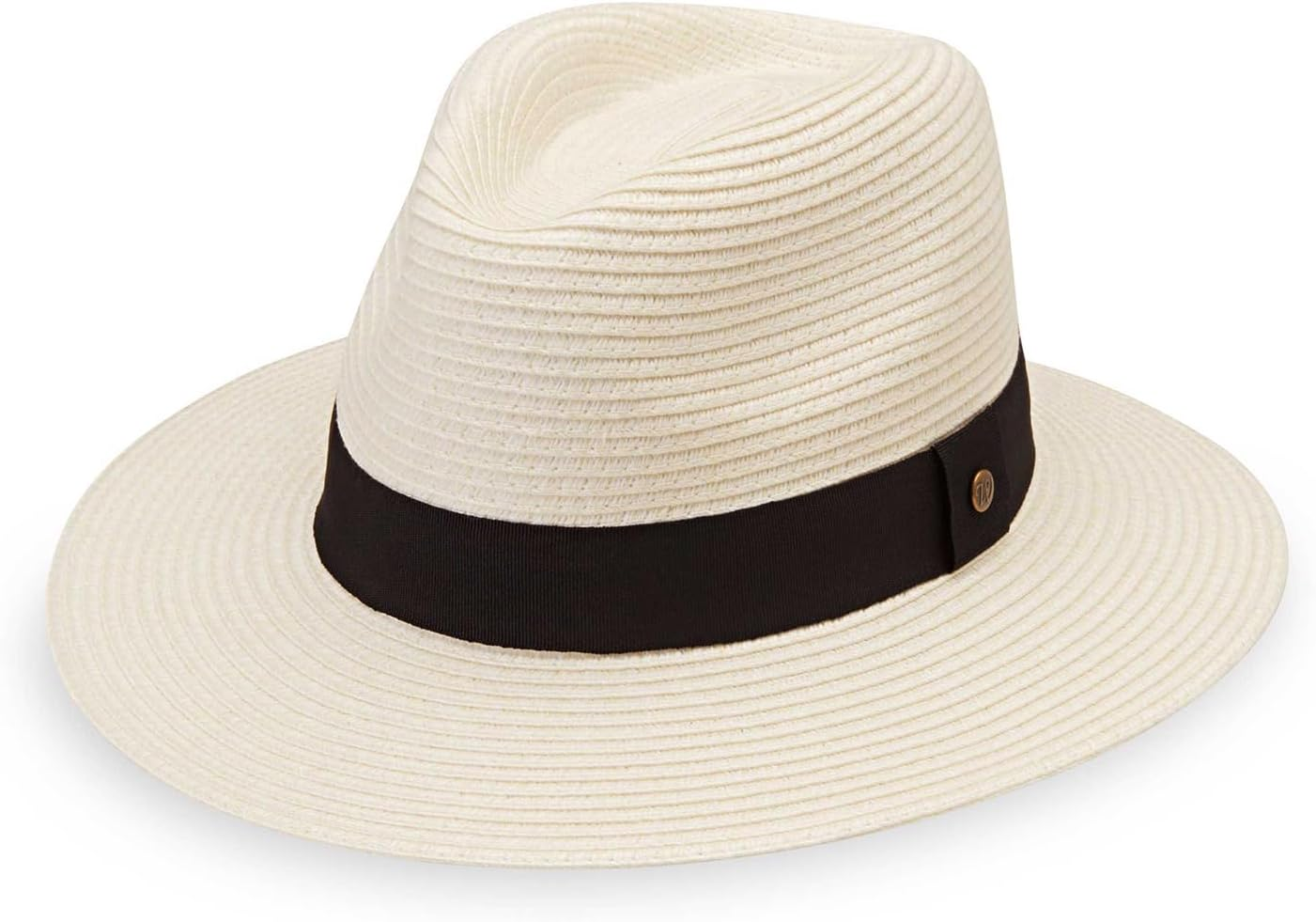 Wallaroo Hat Company Women&rsquo;S Petite Palm Beach Fedora &ndash; UPF 50+ UV Protection Sun Hat, Packable, Adjustable, Small Size