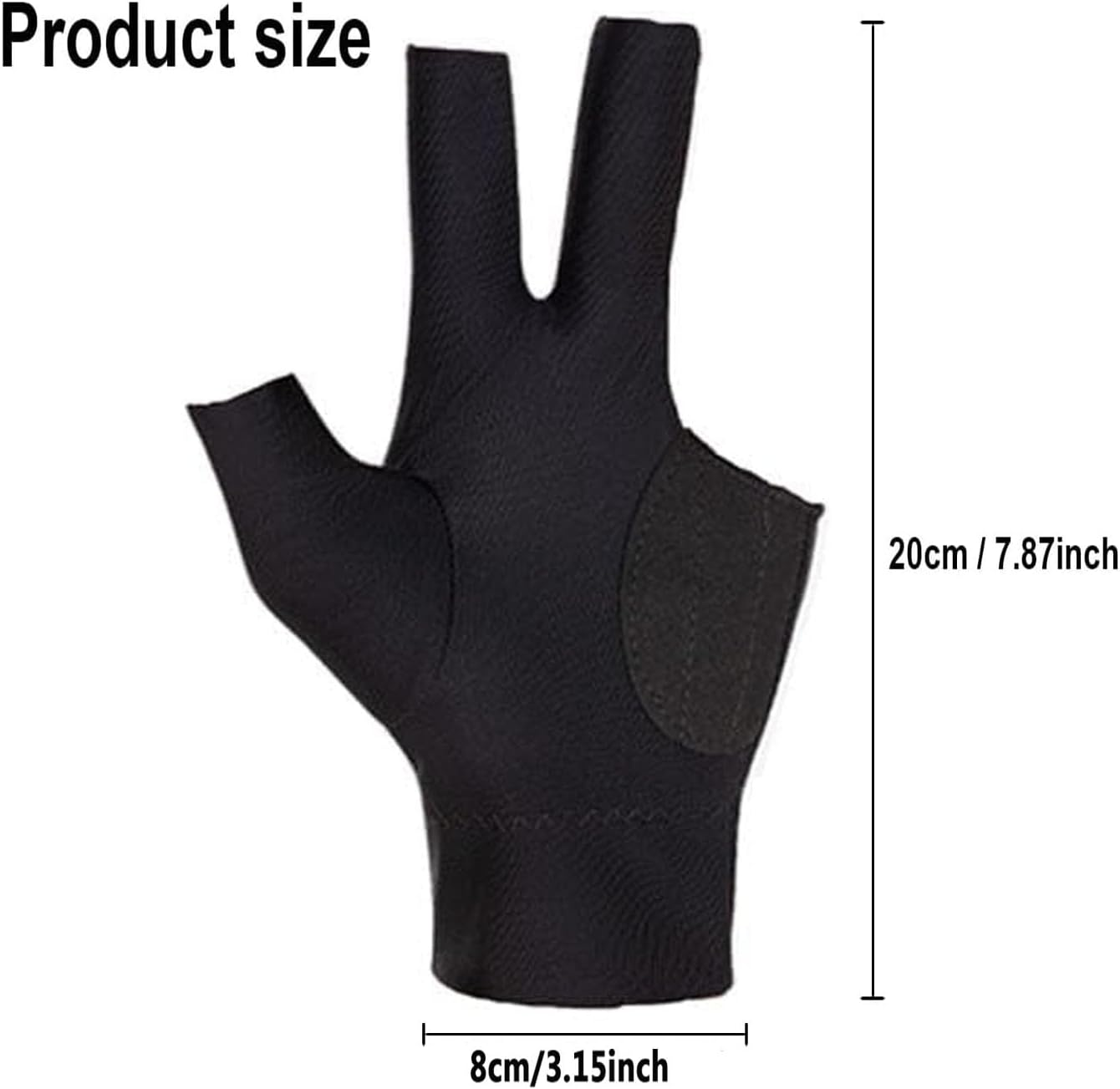 4 Pcs Billiards Gloves,Three Finger Gloves Snooker Gloves,Left Hand Pool Gloves,Non-Slip Breathable Snooker Gloves