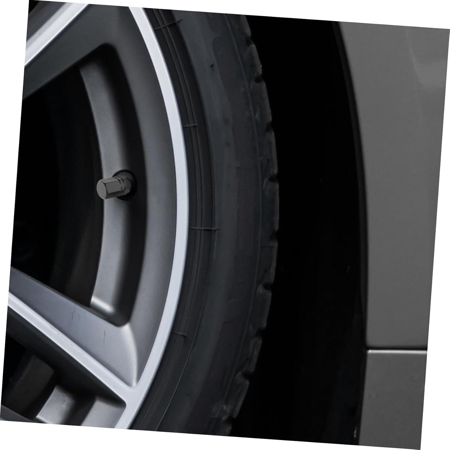 Beatifufu Tire Valve Caps 24Pcs Black Car Valve Stem Caps Compatible with Cars Suvs Bikes Sturdy Aluminum Alloy for Automotive Wheels Accessories image number 5