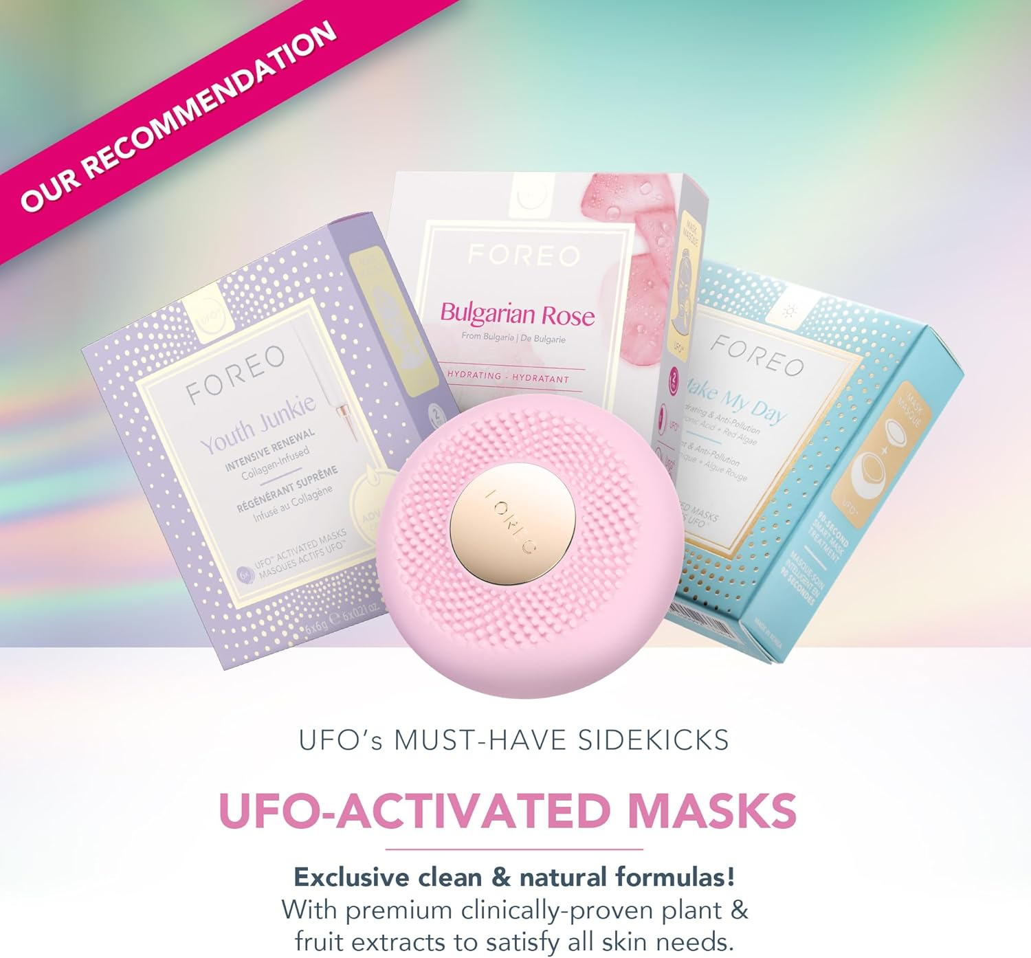 FOREO UFO Mini 2 Red Light Therapy for Face - Deep Facial Hydration - anti Aging - Face Moisturizer - Dark Spot Remover - Full LED Spectrum image number 6