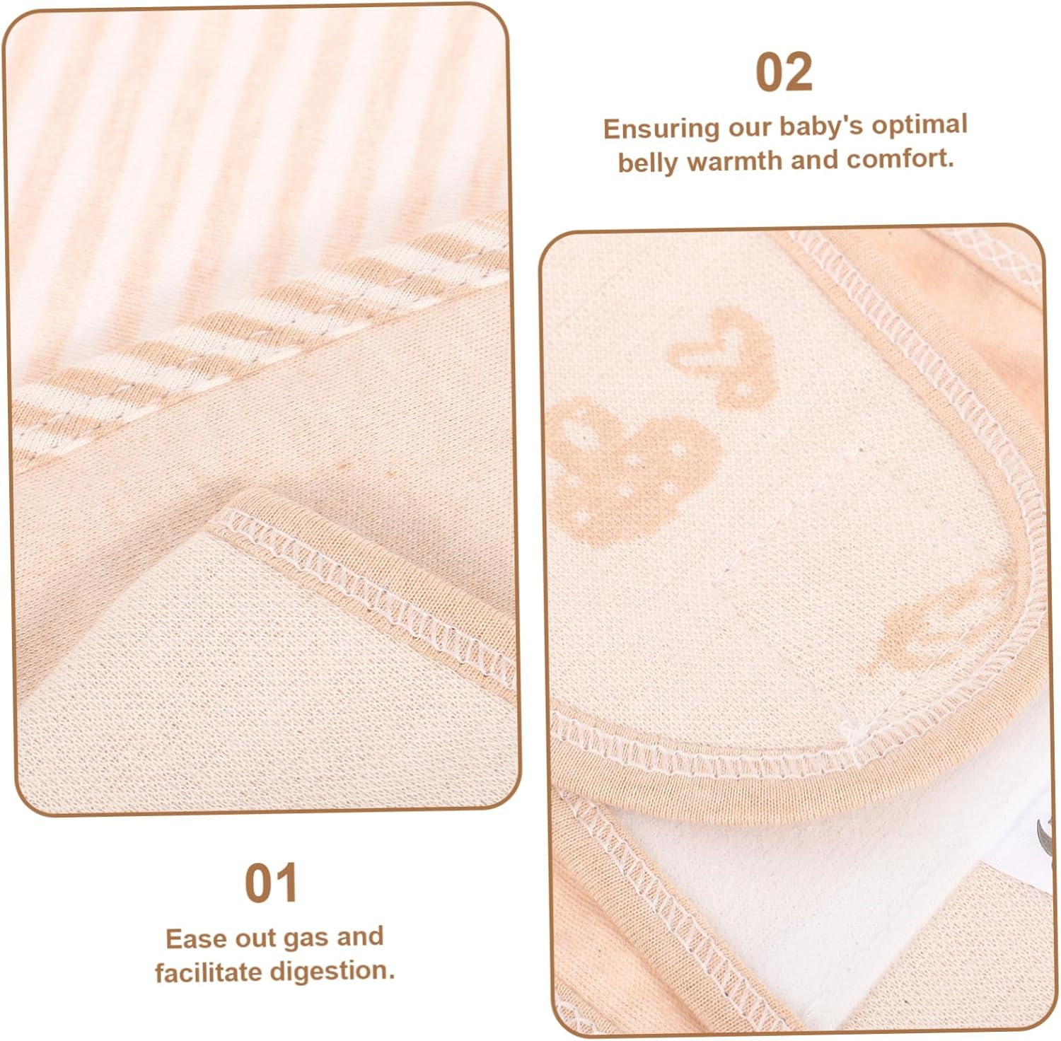 6Pcs Maternity Belly Bands Supports Cotton Belly Band Umbilical Cord Comfortable Skin-Friendly Pregnancy Seat Bump Strap image number 6