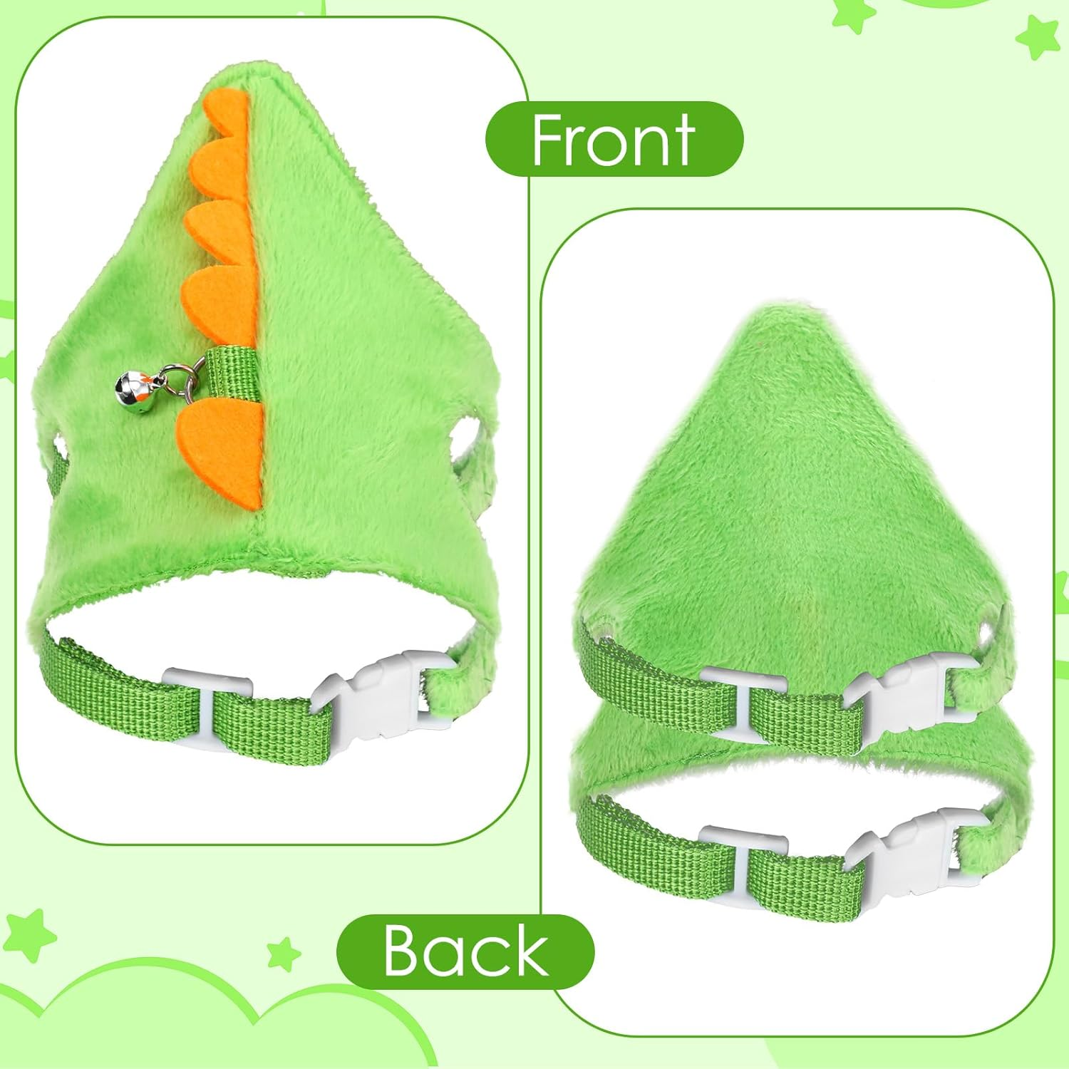 YBEATY Ferret Harness and Leash Set Small Animals Vest Harness with Safe Bell Dinosaur Shaped Leash Set for Baby Rabbit Guinea Pig Teacup Chihuahua Mouse and Other Small Pet image number 2