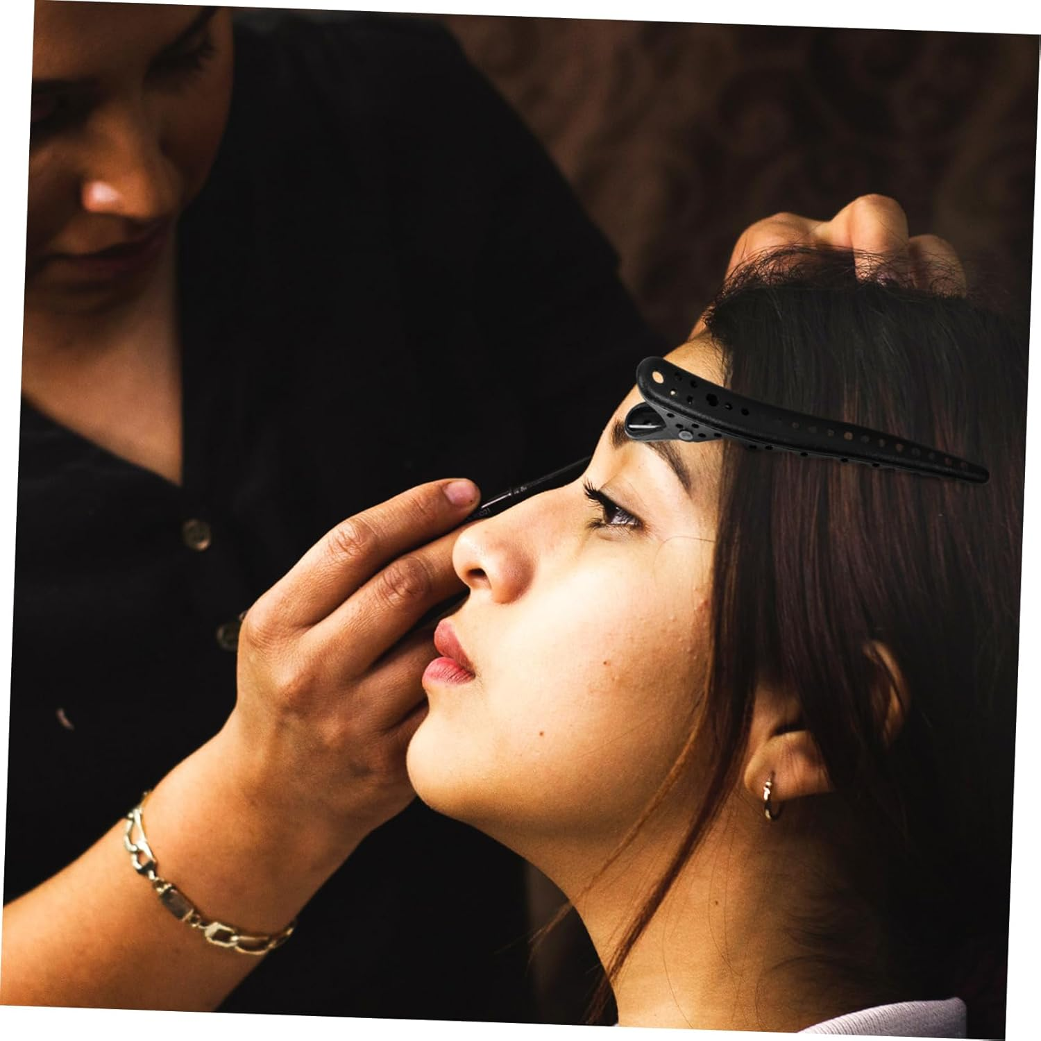 HAKIDZEL 6Pcs Hair Styling Clips Salon Hairdresser Sectioning Clips with Convenient Hole Design for Makeup Durable and Reliable for Various Hairstyles and Hair Types image number 5