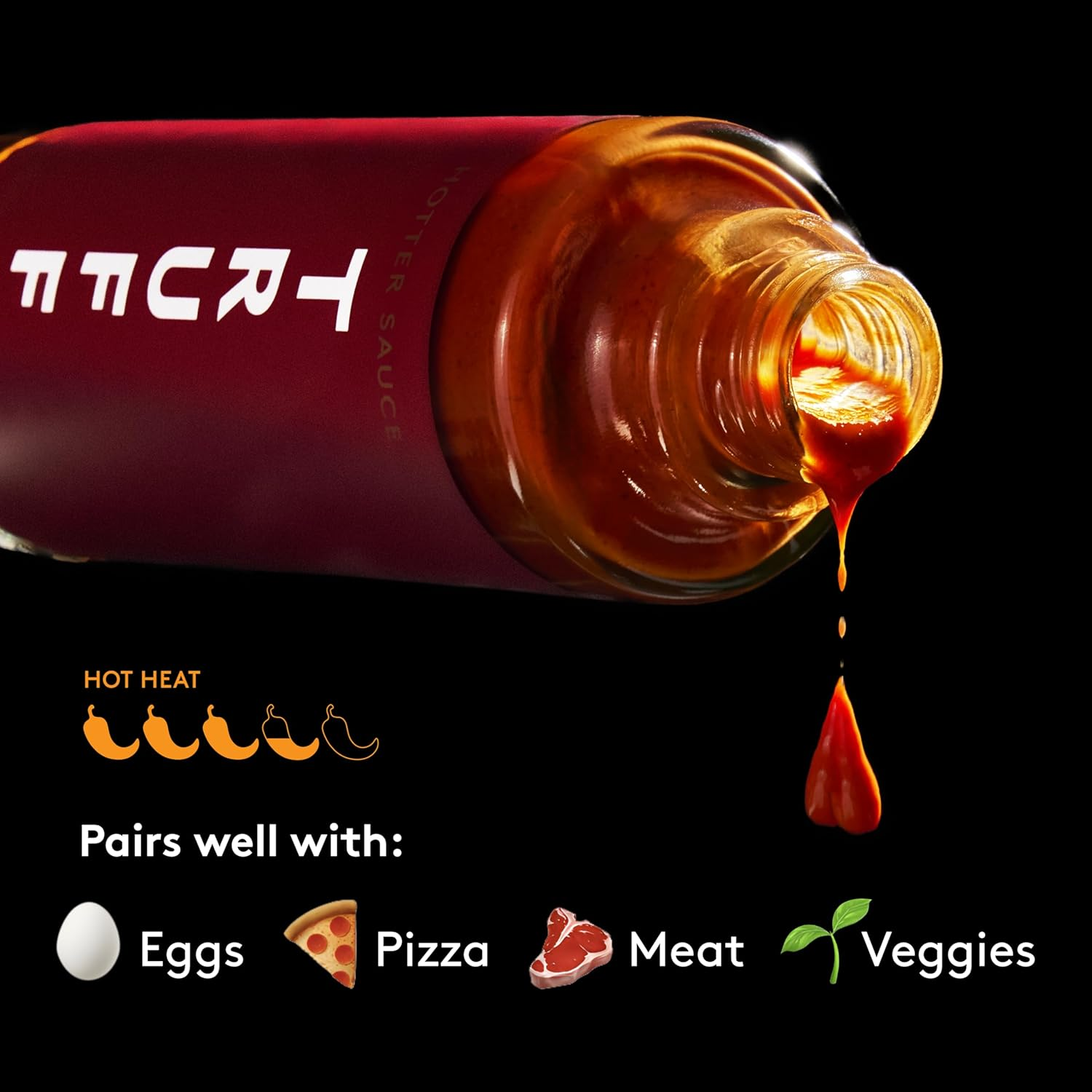 TRUFF Hotter Sauce, Gourmet Hot Sauce with Jalape&ntilde;o, Red Chilli Peppers with More Heat, Black Truffle Oil, Organic Agave Nectar, Hotter Flavour Experience in a Bottle, 170G. image number 2